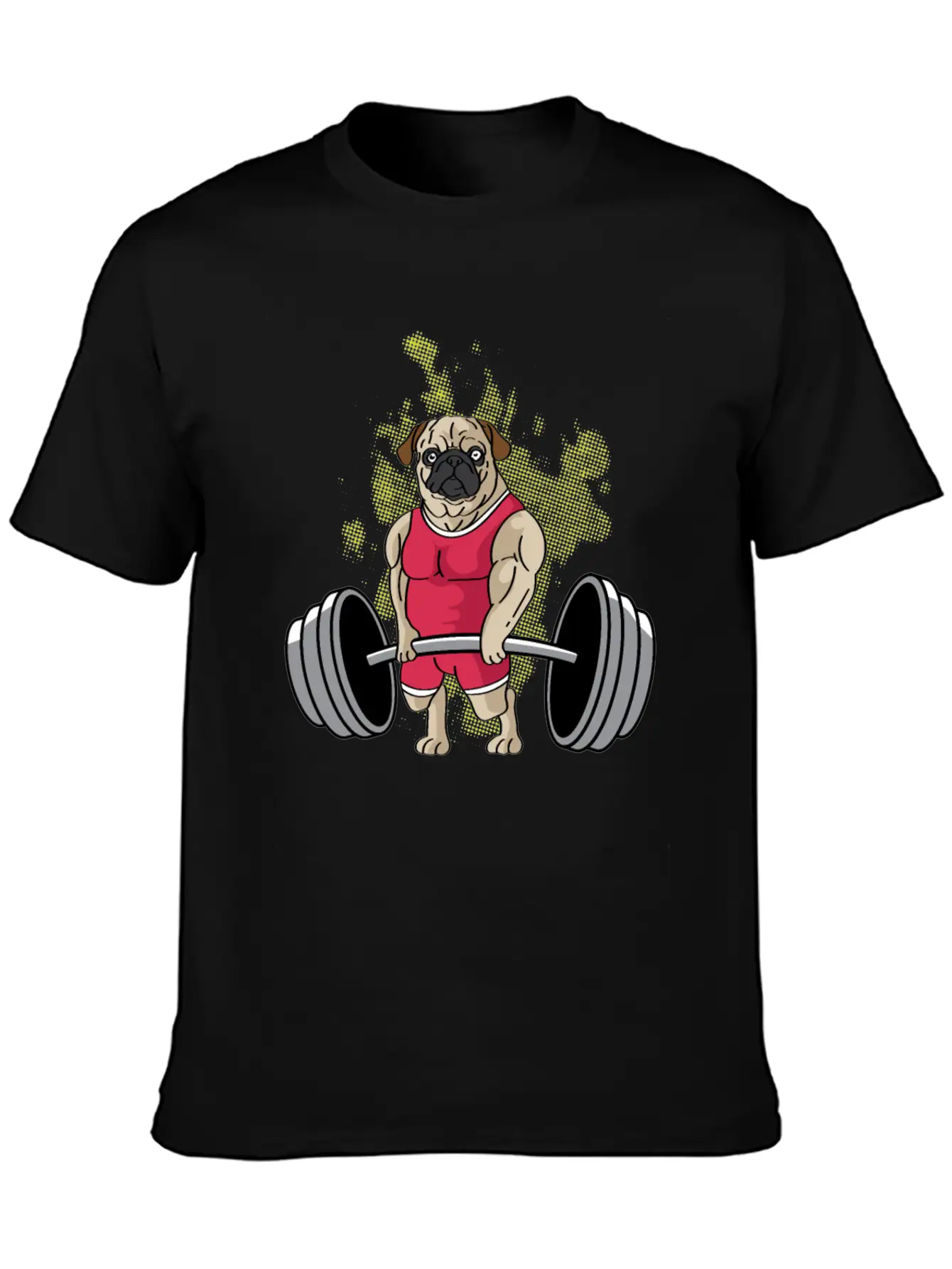 Pug Weightlifting Workout Coach Gift Unisex Casual T-Shirt – Clean Design For Daily Comfort