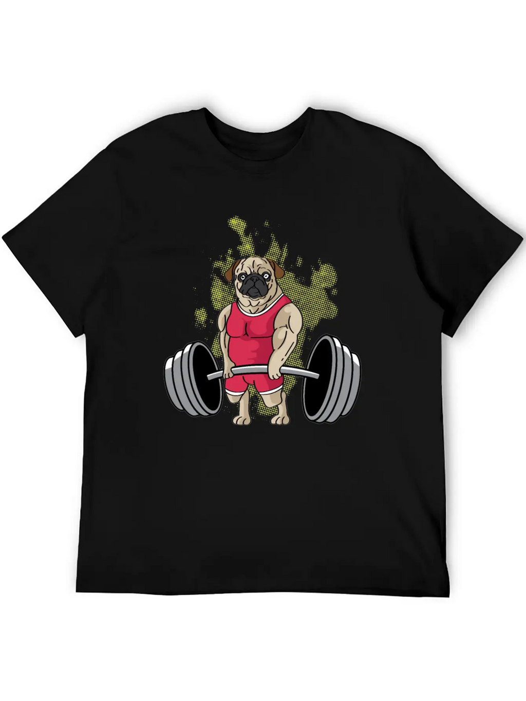 Pug Weightlifting Workout Coach Gift Unisex Casual T-Shirt – Clean Design For Daily Comfort