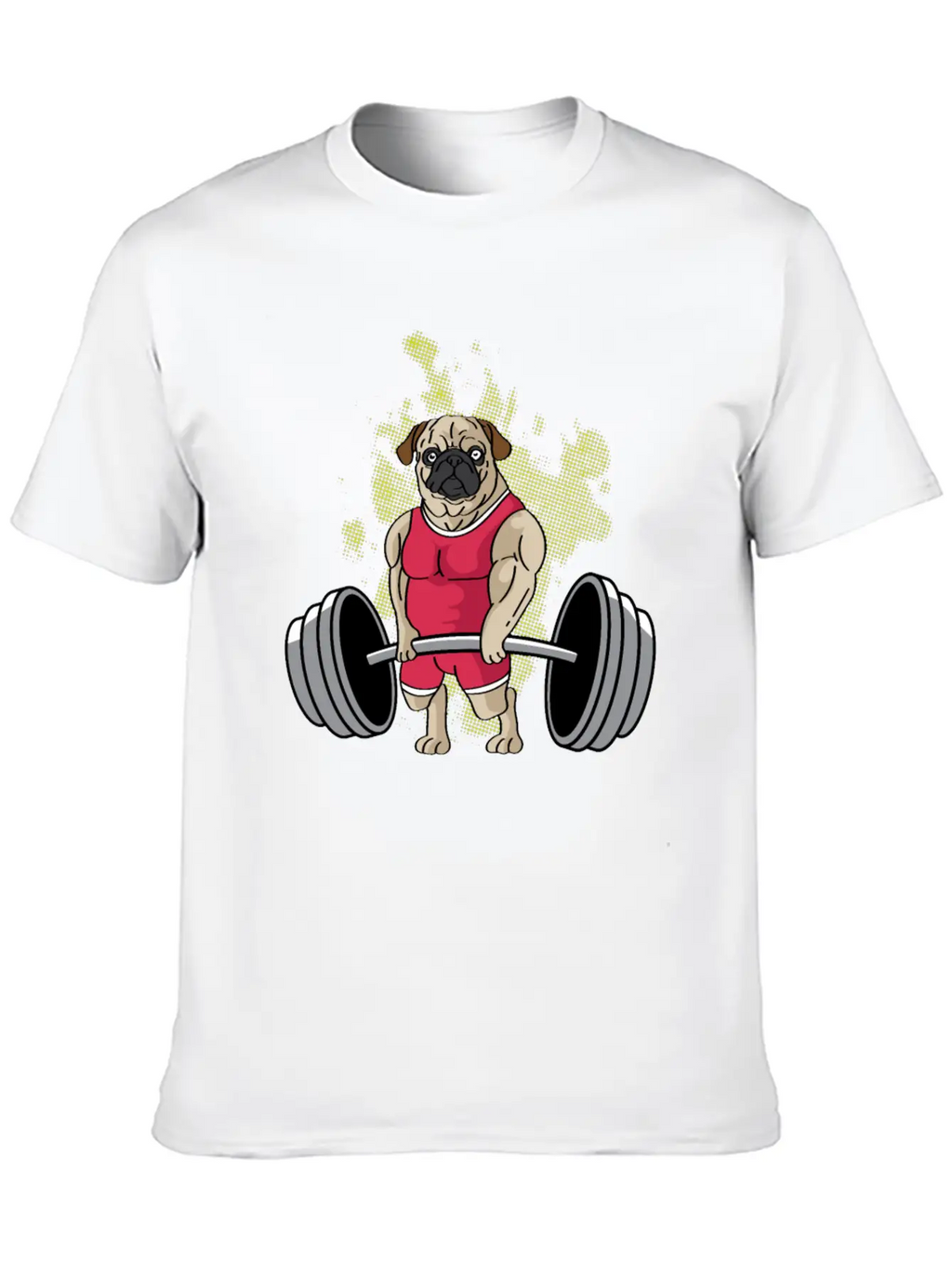 Pug Weightlifting Workout Coach Gift Unisex Casual T-Shirt – Clean Design For Daily Comfort