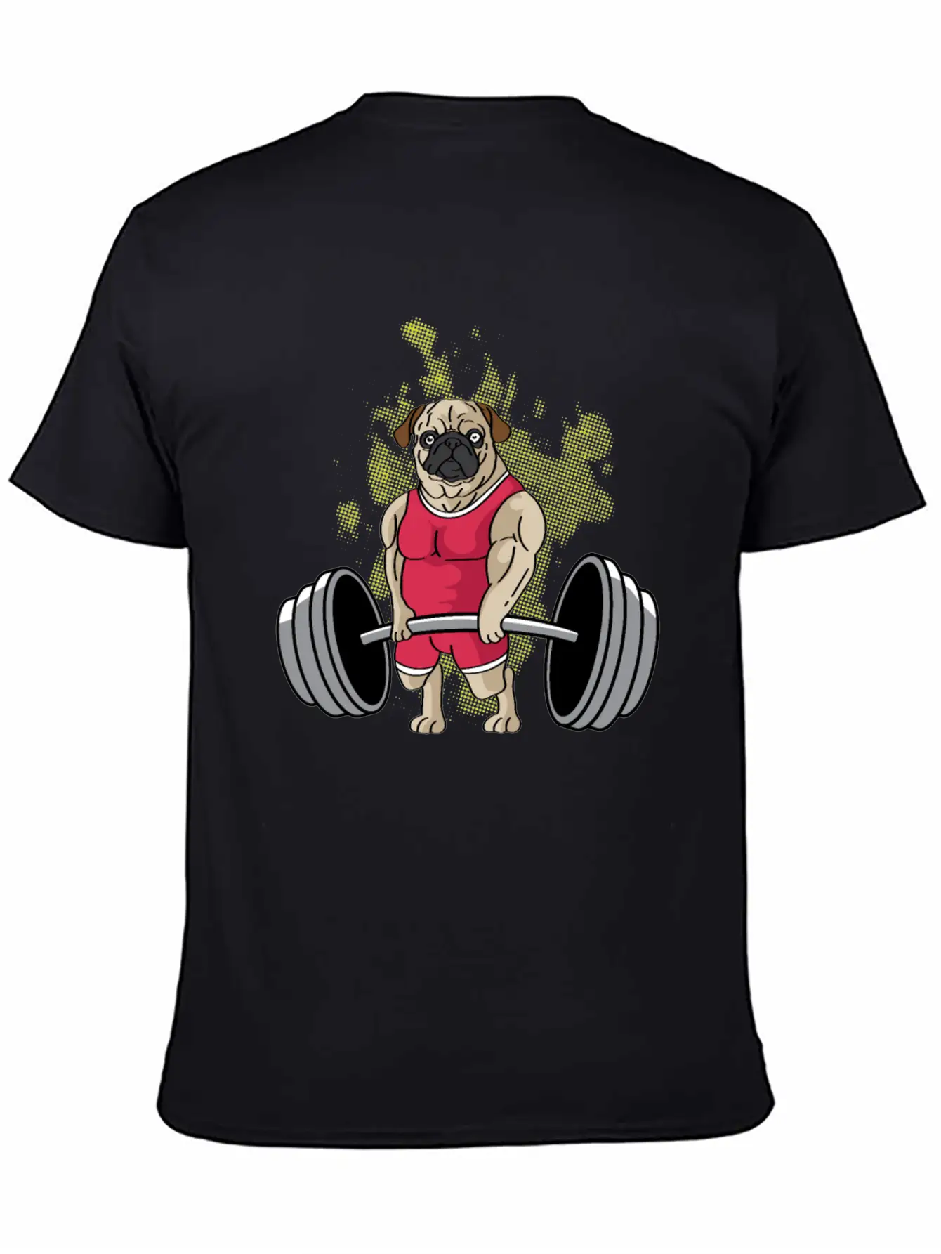 Pug Weightlifting Workout Coach Gift Unisex Casual T-Shirt – Clean Design For Daily Comfort