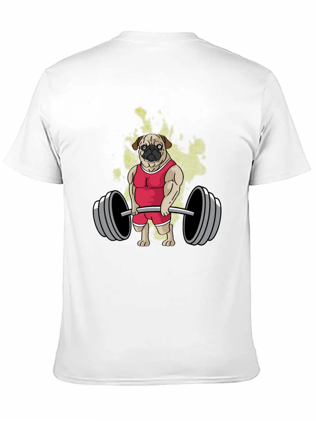 Pug Weightlifting Workout Coach Gift Unisex Casual T-Shirt – Clean Design For Daily Comfort