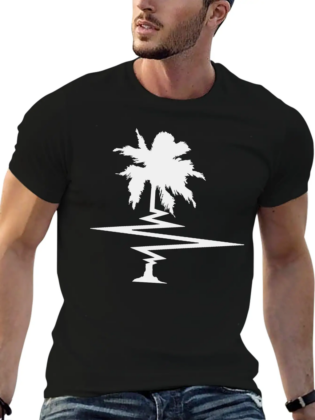 Pulse Heartbeat Frequency Palm Party Text Text Sum Unisex Casual T-Shirt – Clean Design For Daily Comfort