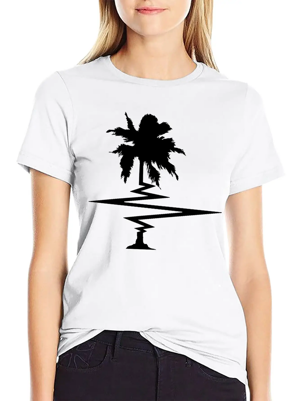 Pulse Heartbeat Frequency Palm Party Text Text Sum Unisex Casual T-Shirt – Clean Design For Daily Comfort