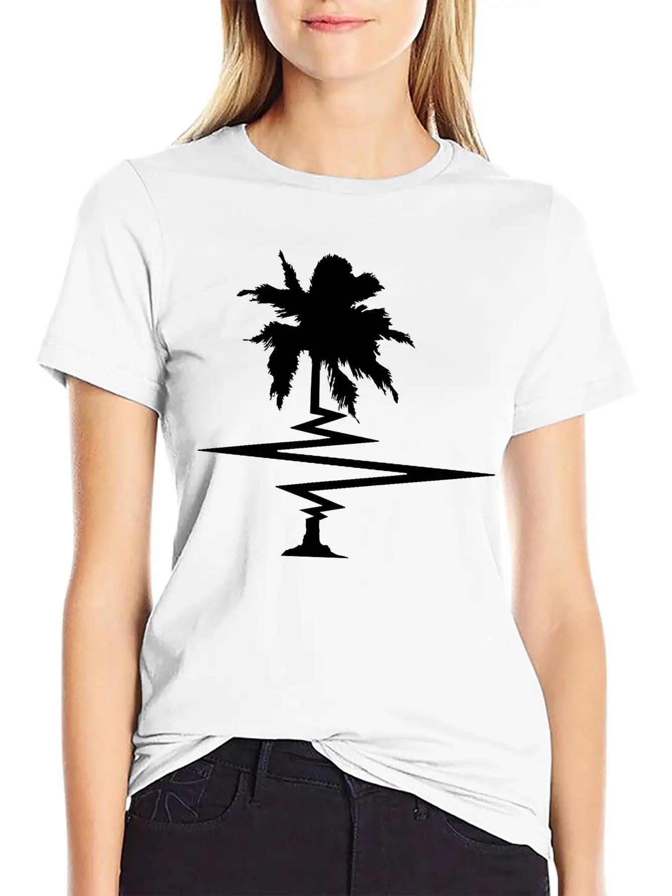 Pulse Heartbeat Frequency Palm Party Text Text Sum Unisex Casual T-Shirt – Clean Design For Daily Comfort