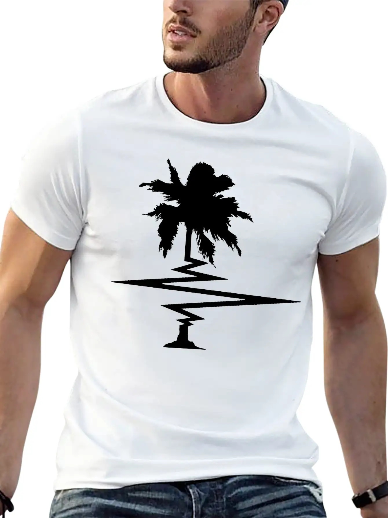 Pulse Heartbeat Frequency Palm Party Text Text Sum Unisex Casual T-Shirt – Clean Design For Daily Comfort