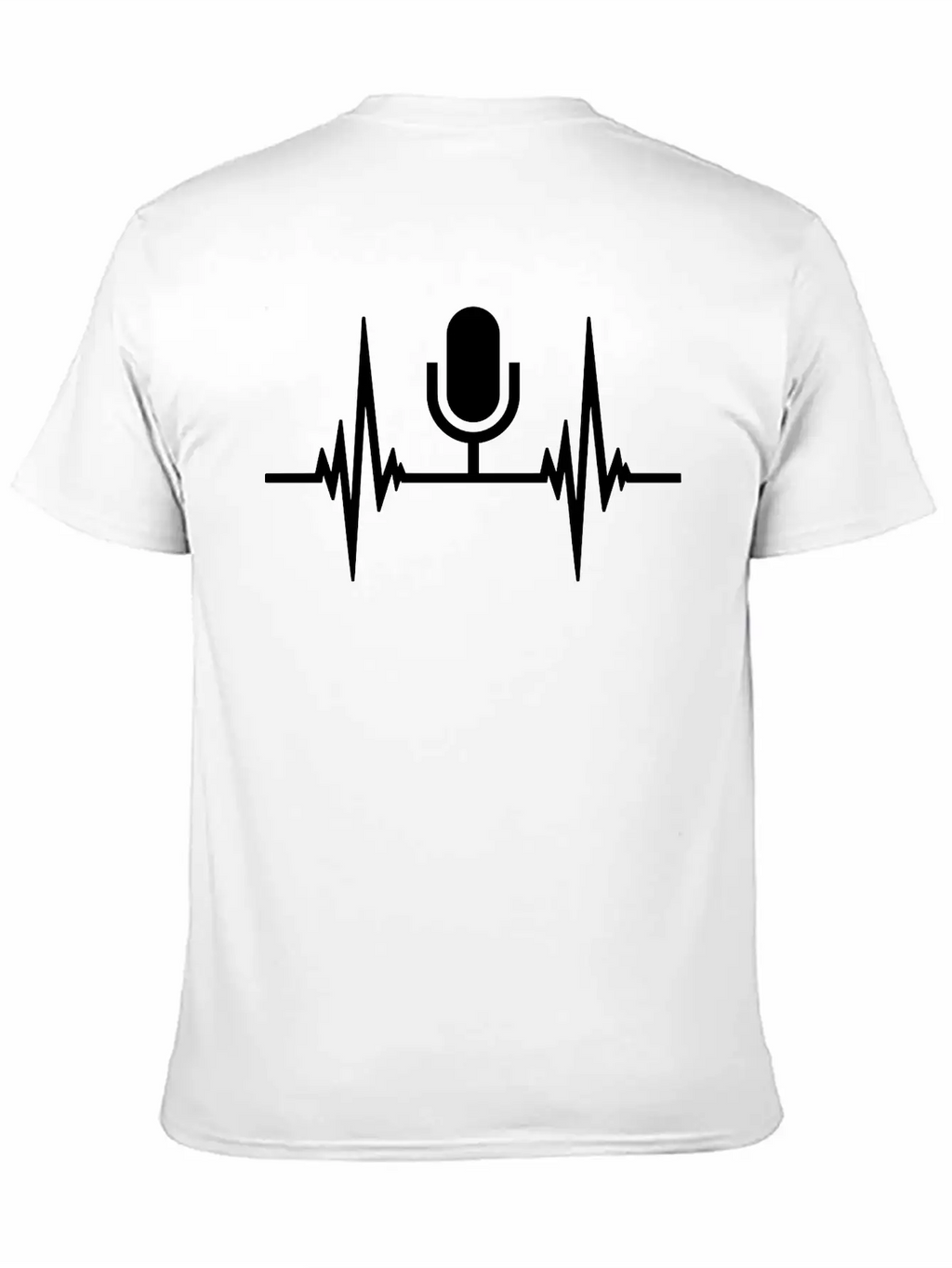 Pulse Heartbeat Microphone Essential Cotton Tee For Daily Outfits – Unisex Style