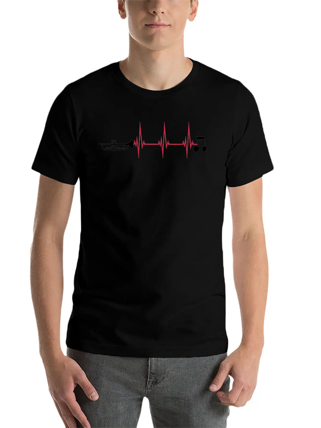 Pulse Trumpet Instrument Unisex Casual T-Shirt – Clean Design For Daily Comfort