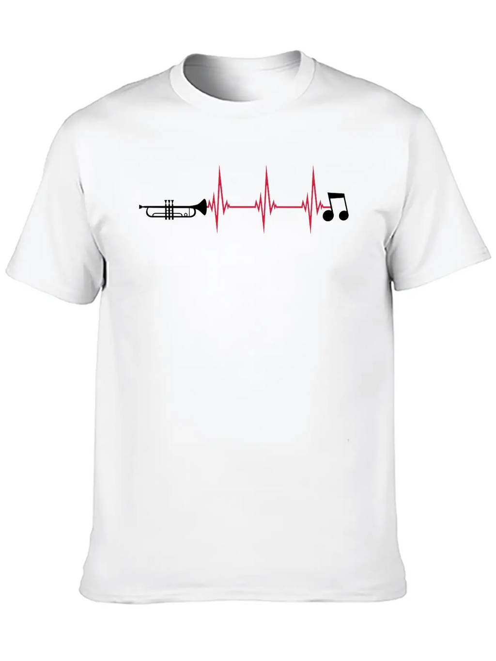 Pulse Trumpet Instrument Unisex Casual T-Shirt – Clean Design For Daily Comfort