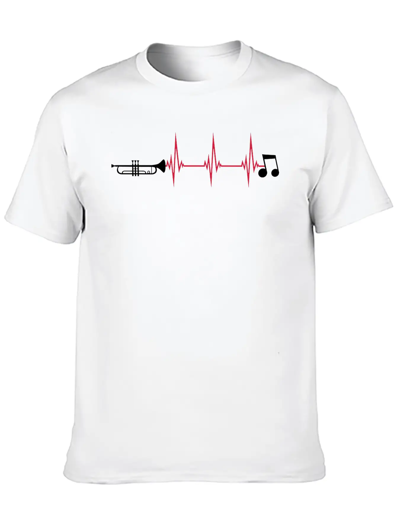 Pulse Trumpet Instrument Unisex Casual T-Shirt – Clean Design For Daily Comfort