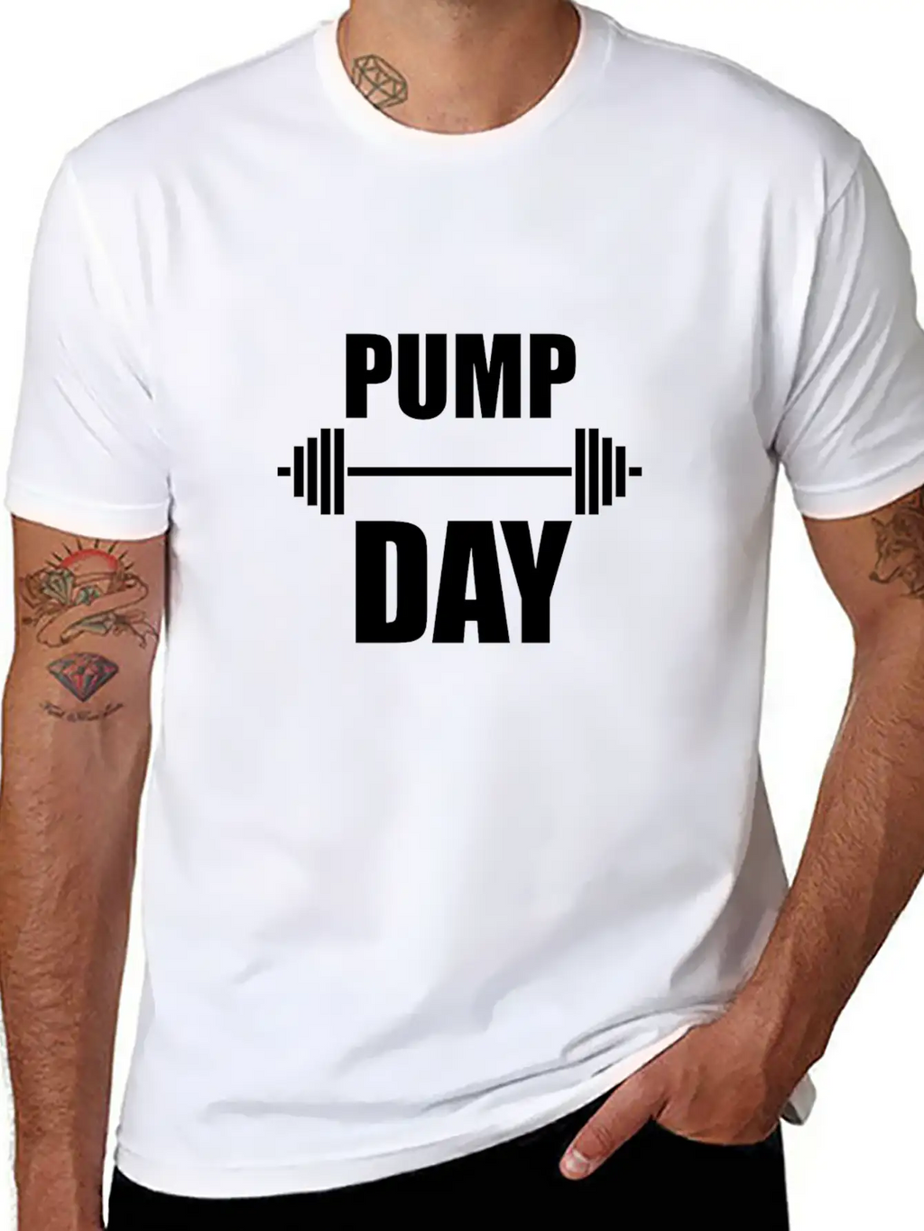Pump Day Lift Weights Unisex Casual T-Shirt – Clean Design For Daily Comfort