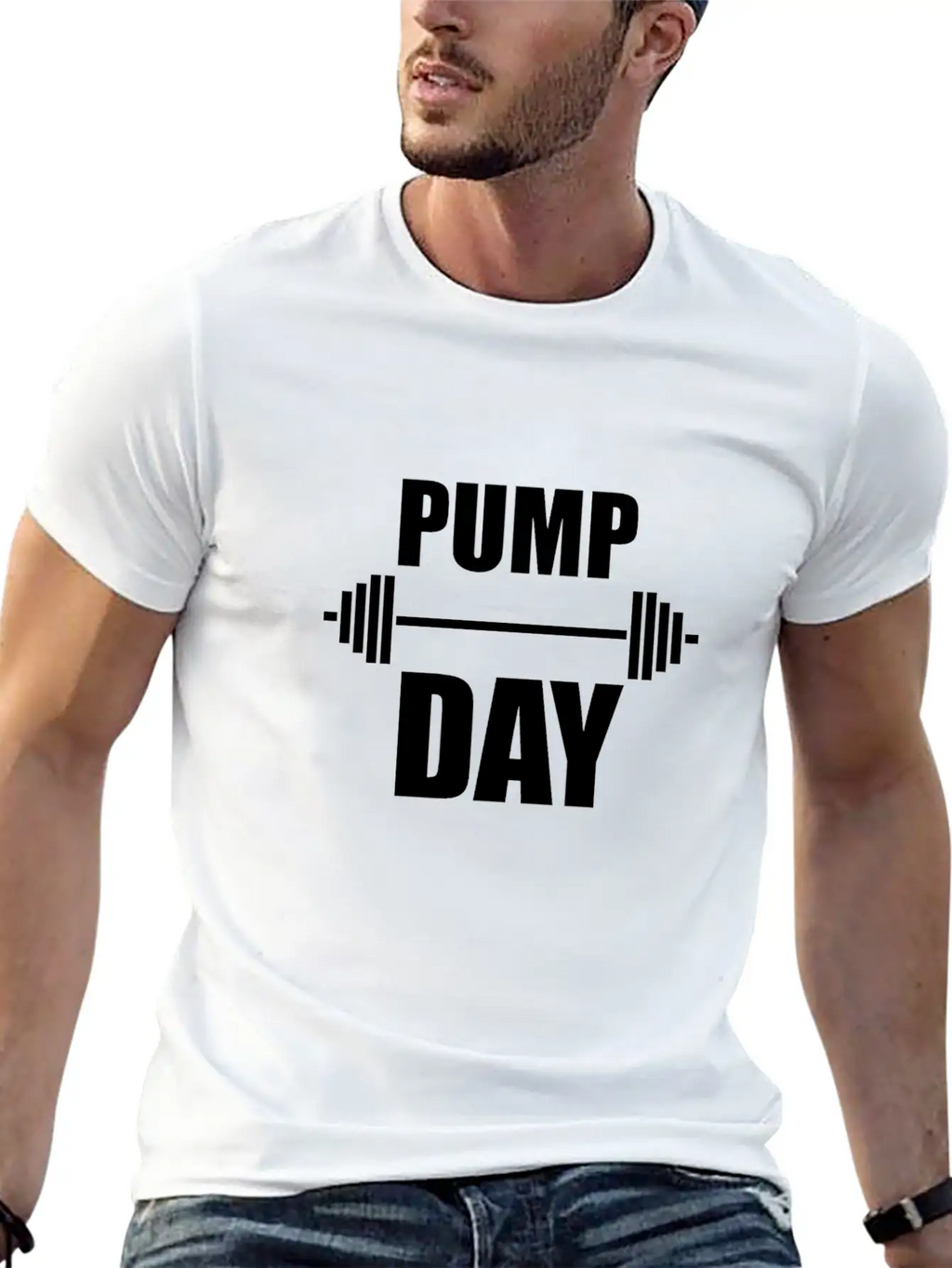 Pump Day Lift Weights Unisex Casual T-Shirt – Clean Design For Daily Comfort