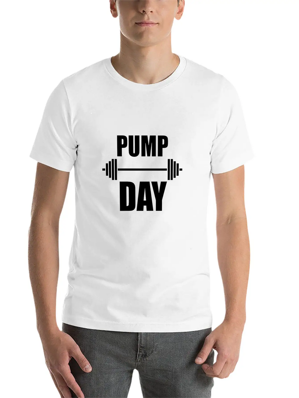 Pump Day Lift Weights Unisex Casual T-Shirt – Clean Design For Daily Comfort