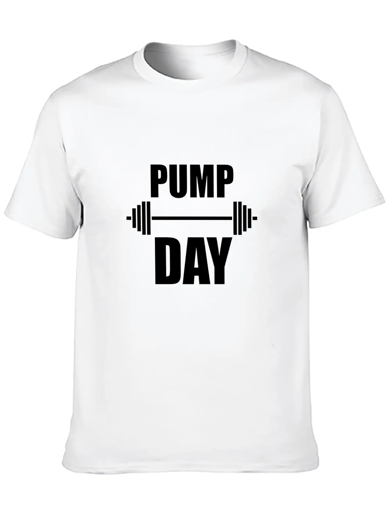 Pump Day Lift Weights Unisex Casual T-Shirt – Clean Design For Daily Comfort