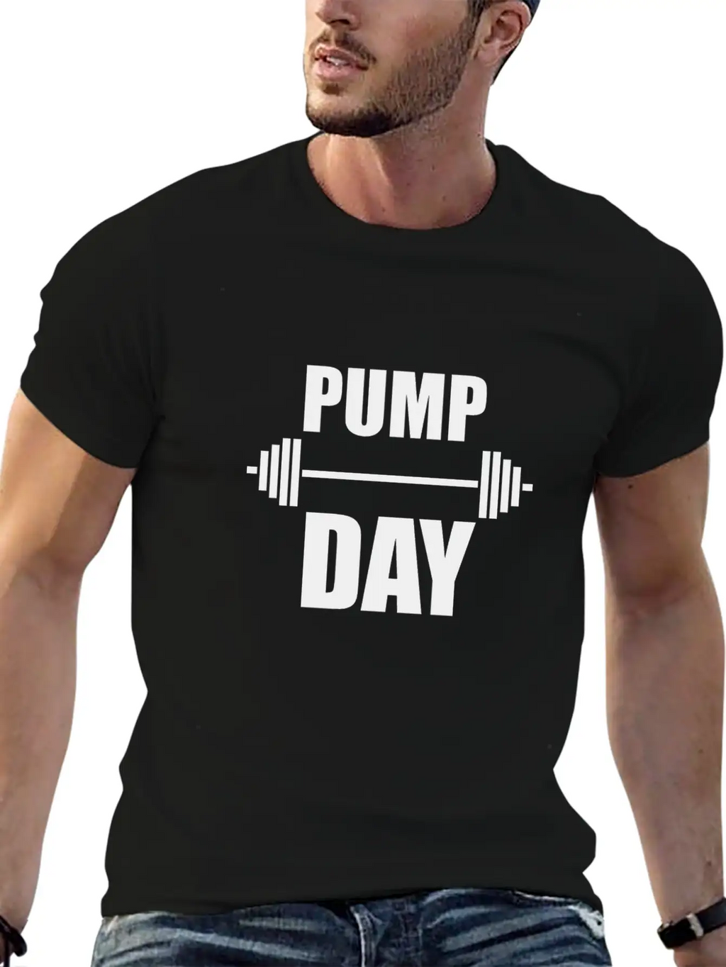 Pump Day Lift Weights Unisex Casual T-Shirt – Clean Design For Daily Comfort