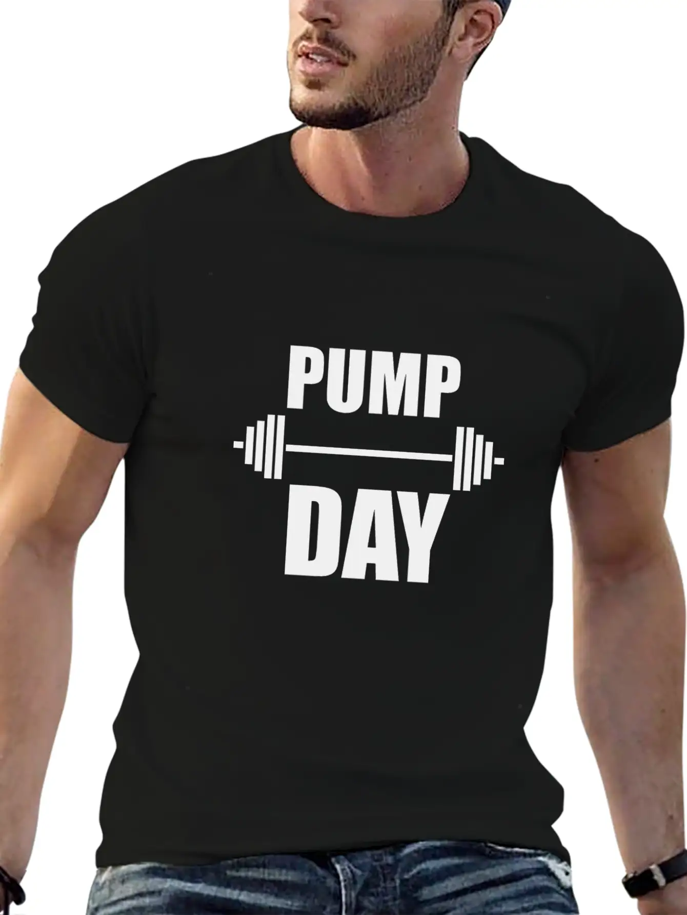 Pump Day Lift Weights Unisex Casual T-Shirt – Clean Design For Daily Comfort