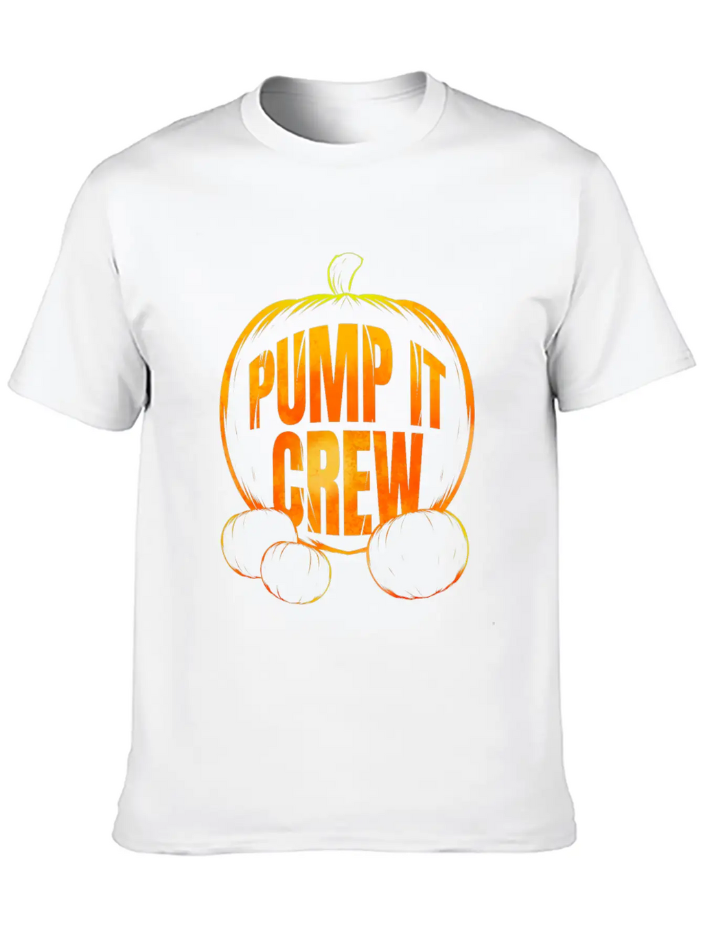 Pumpkin Pump It Crew Halloween Essential Cotton Tee For Daily Outfits – Unisex Style