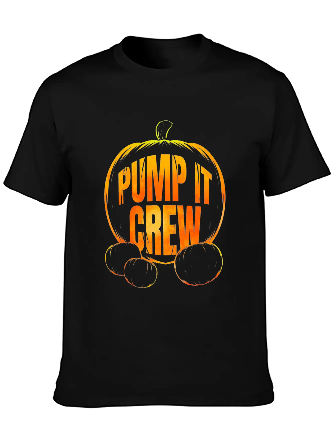 Pumpkin Pump It Crew Halloween Essential Cotton Tee For Daily Outfits – Unisex Style
