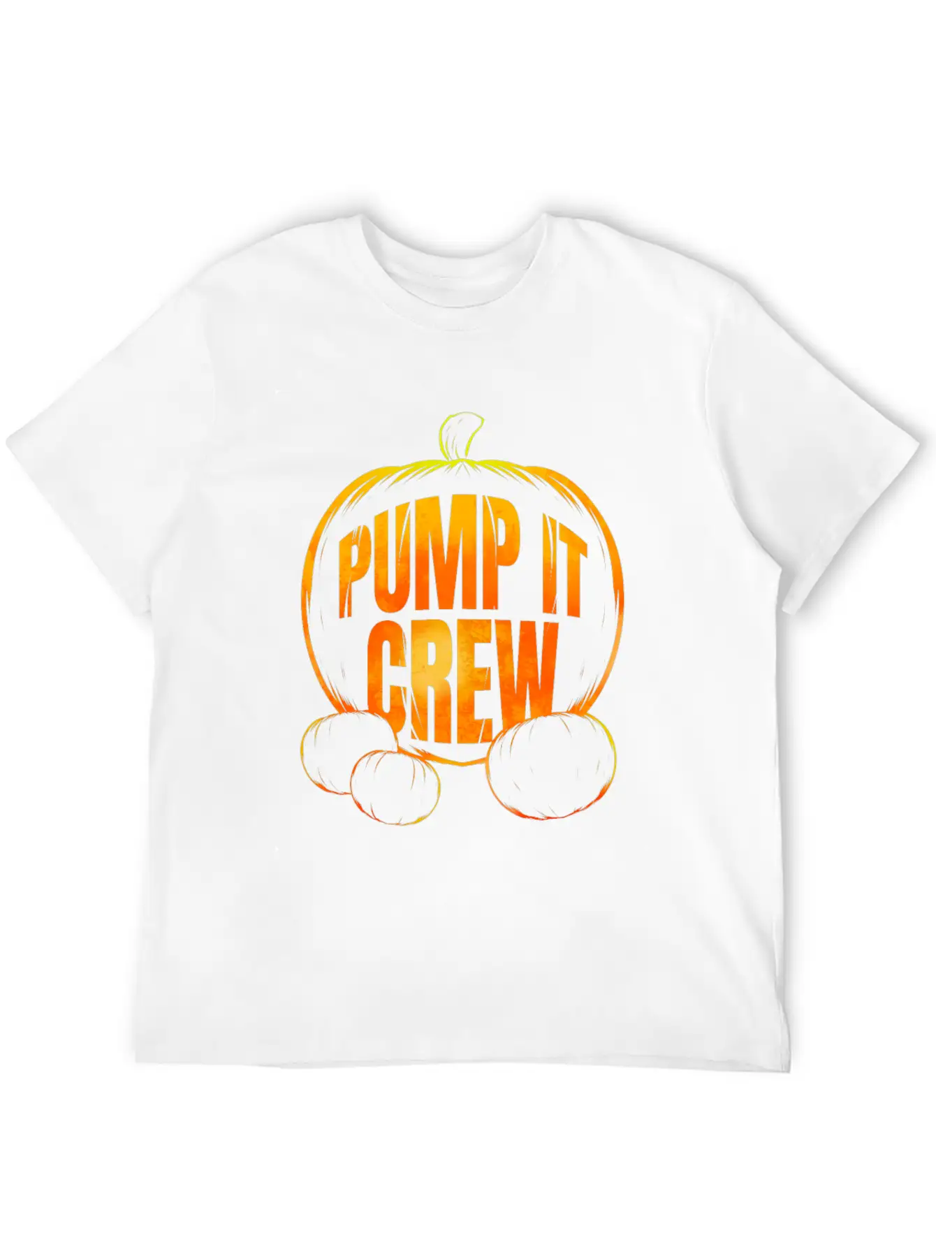 Pumpkin Pump It Crew Halloween Essential Cotton Tee For Daily Outfits – Unisex Style