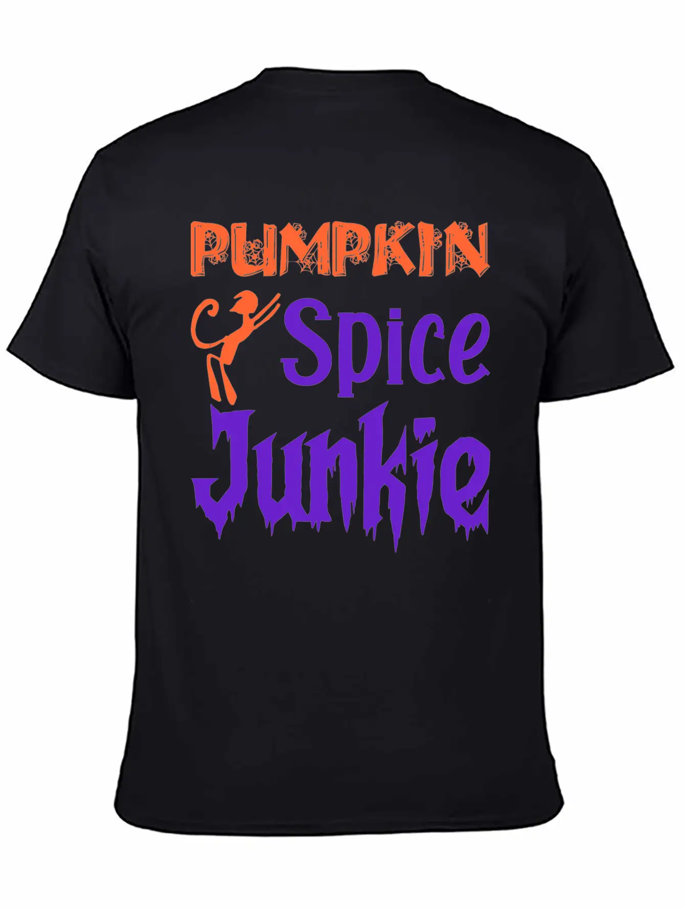 Pumpkin Spice Junkie Casual Graphic T-Shirt – Simple And Comfortable Daily Wear