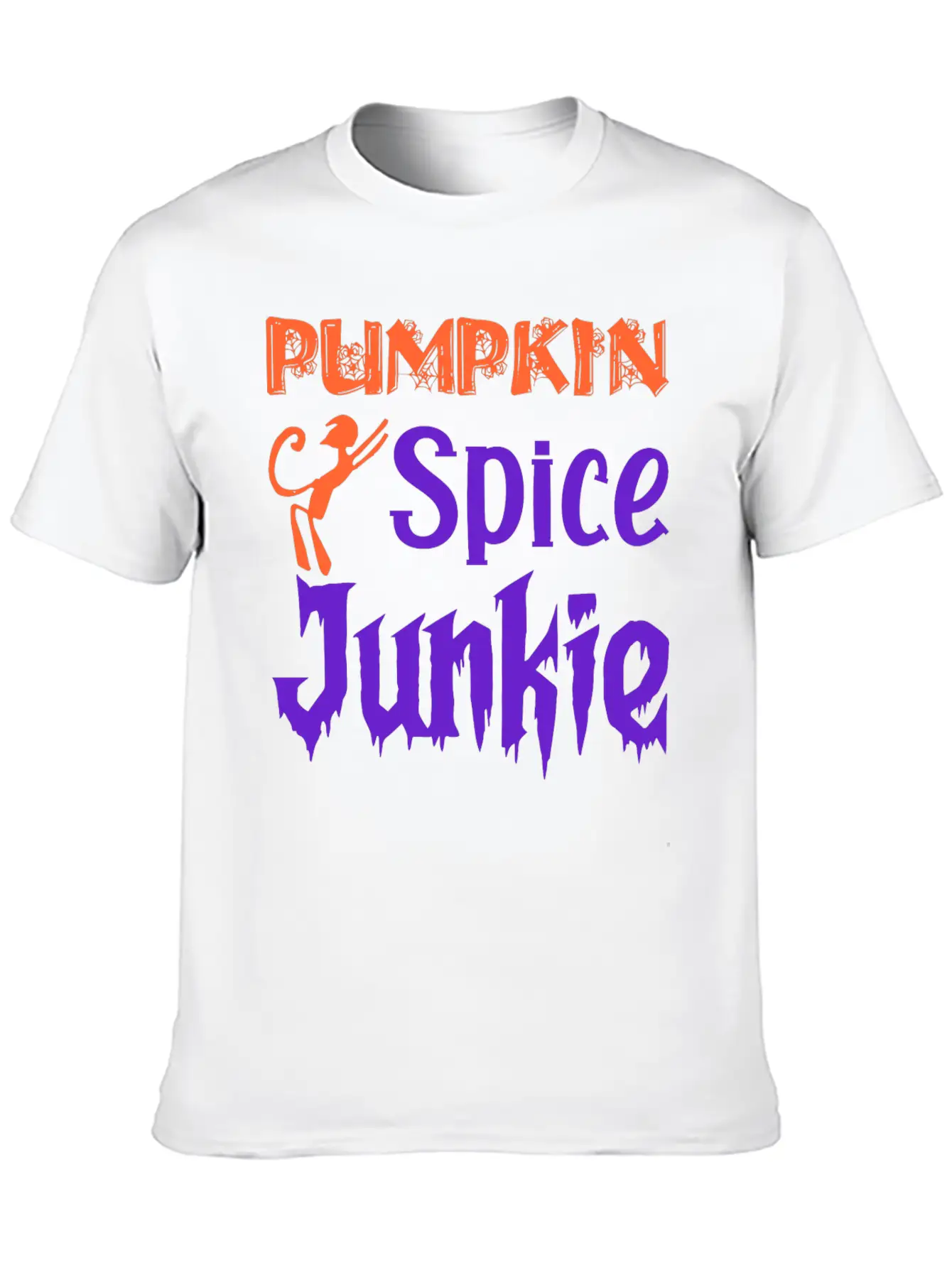 Pumpkin Spice Junkie Casual Graphic T-Shirt – Simple And Comfortable Daily Wear