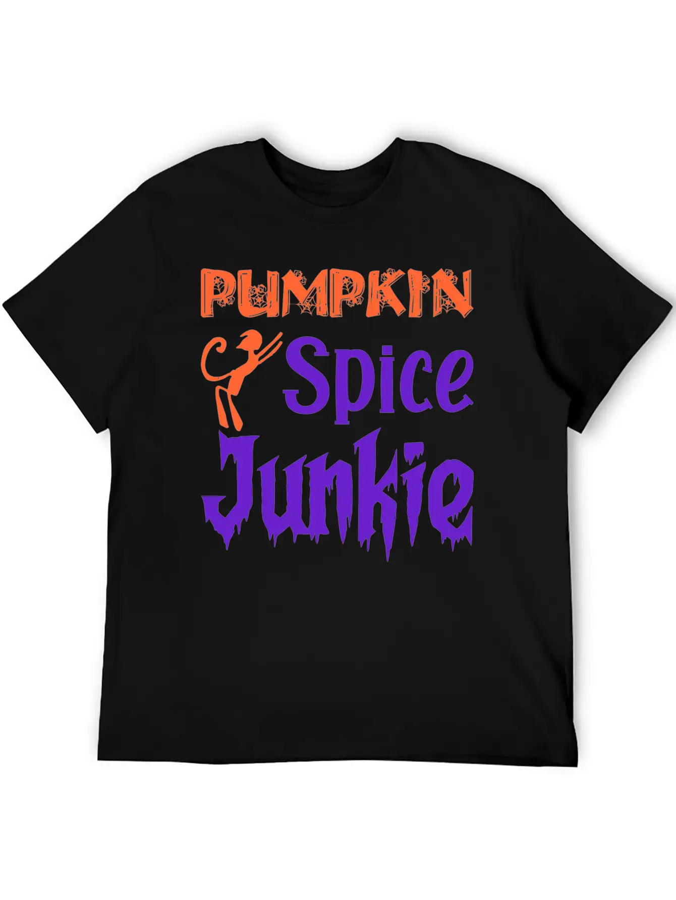Pumpkin Spice Junkie Casual Graphic T-Shirt – Simple And Comfortable Daily Wear