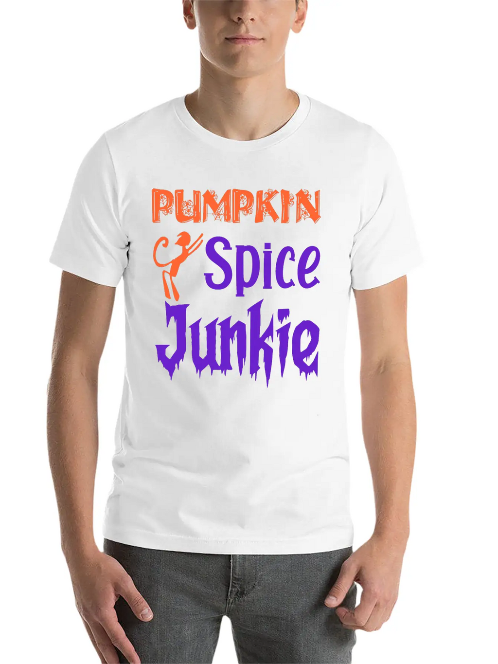 Pumpkin Spice Junkie Casual Graphic T-Shirt – Simple And Comfortable Daily Wear