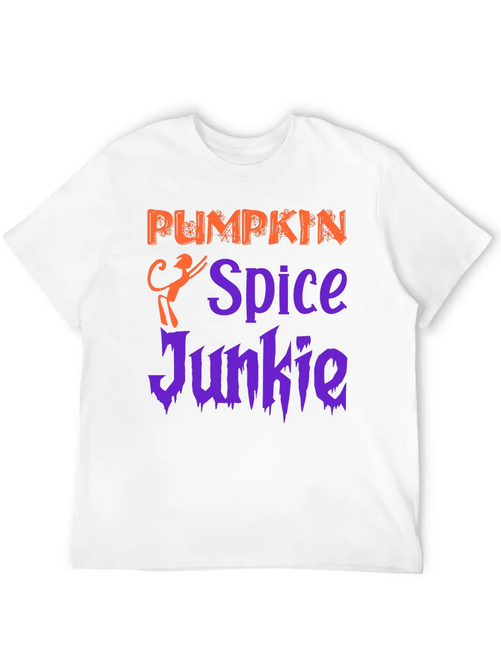 Pumpkin Spice Junkie Casual Graphic T-Shirt – Simple And Comfortable Daily Wear