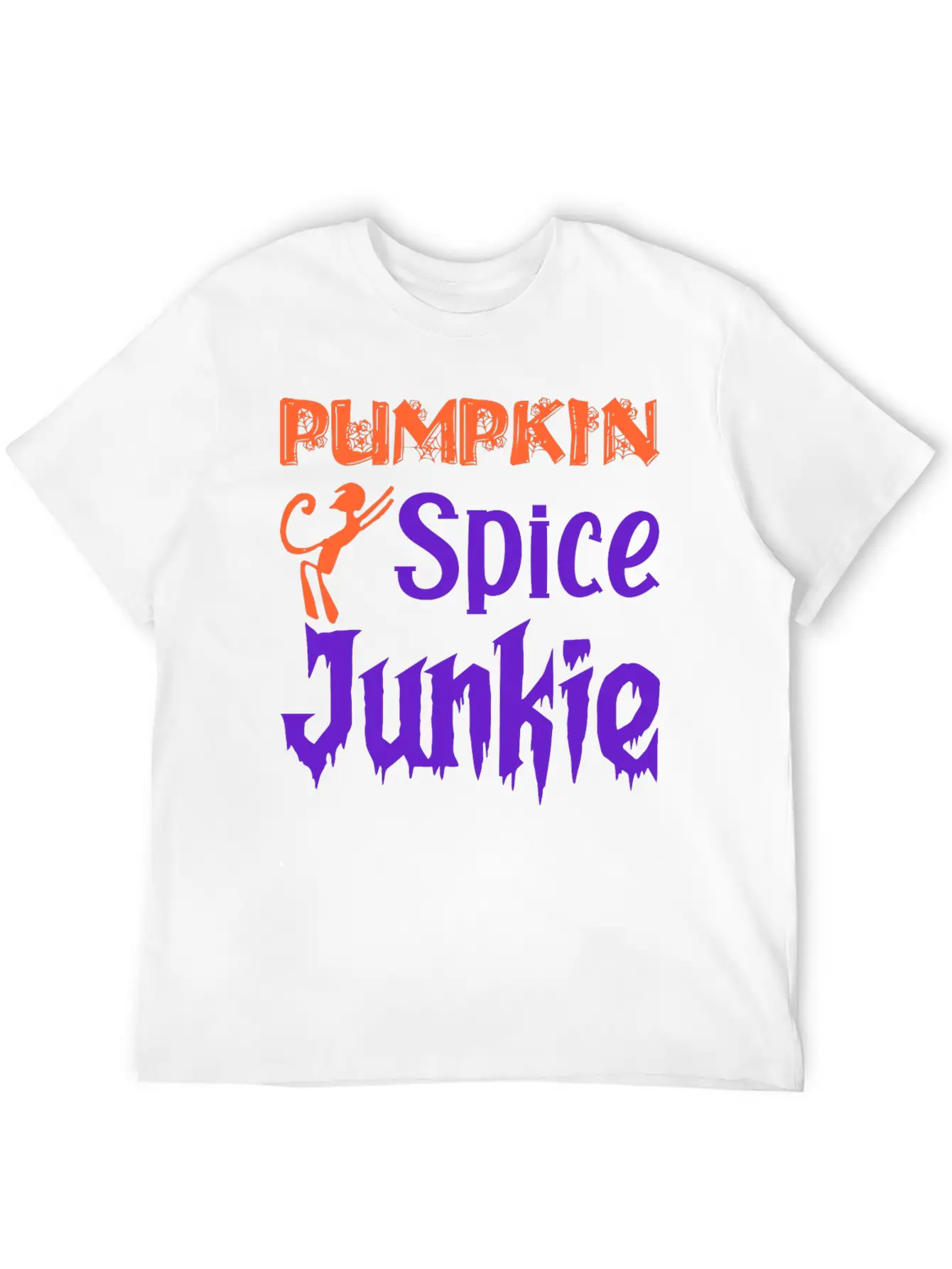 Pumpkin Spice Junkie Casual Graphic T-Shirt – Simple And Comfortable Daily Wear