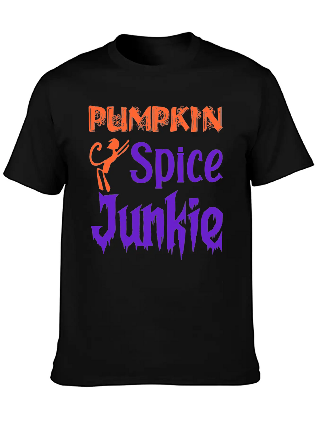 Pumpkin Spice Junkie Casual Graphic T-Shirt – Simple And Comfortable Daily Wear