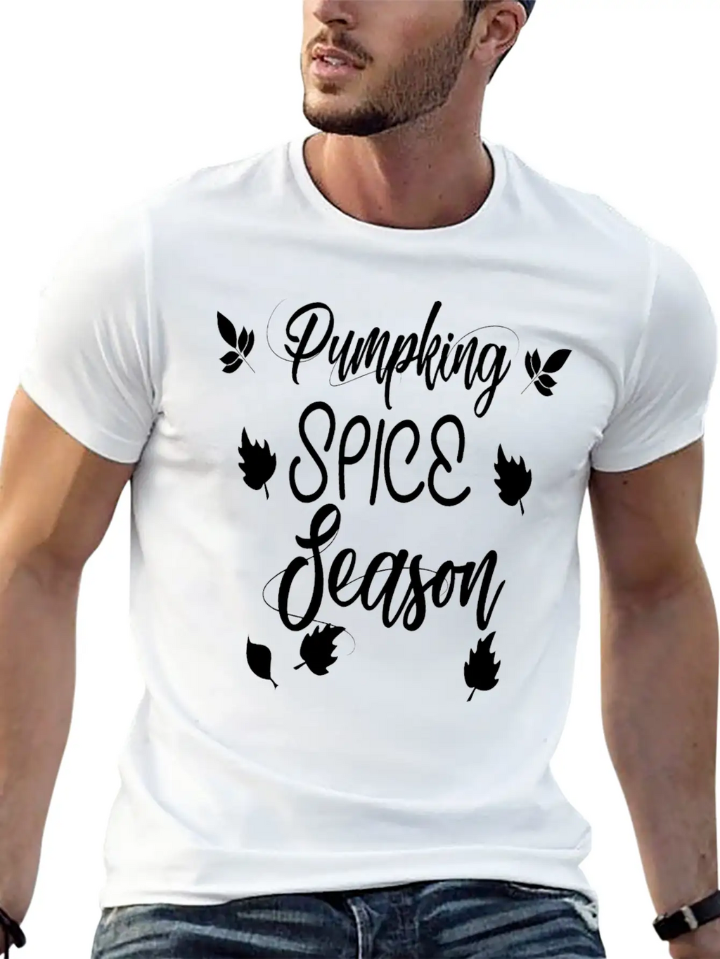 Pumpkin Spice Season Unisex Short Sleeve Soft Cotton T-Shirt – Casual Everyday Wear
