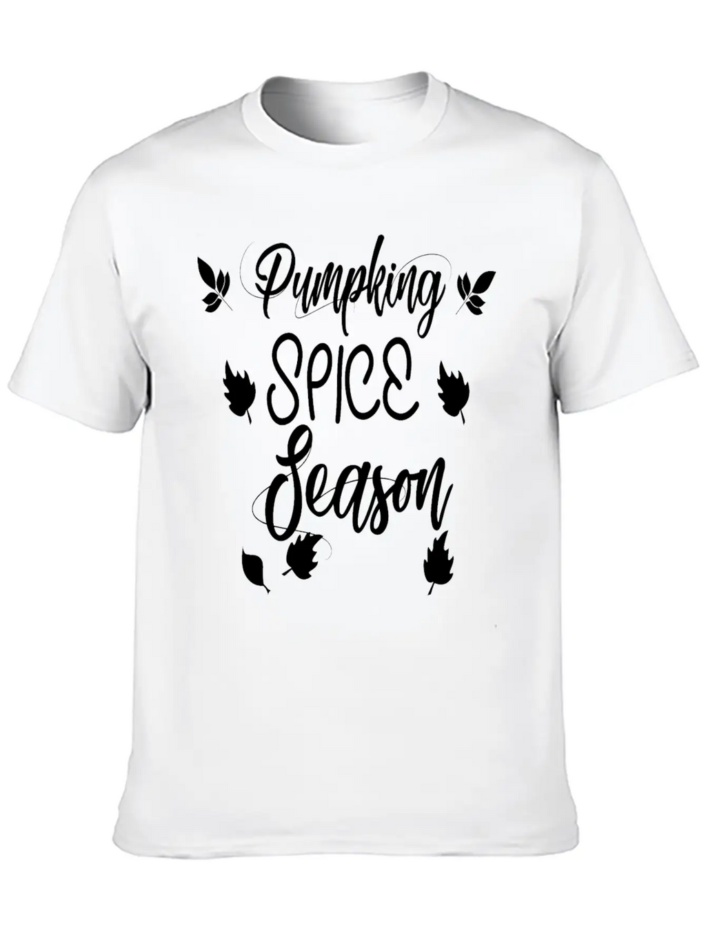 Pumpkin Spice Season Unisex Short Sleeve Soft Cotton T-Shirt – Casual Everyday Wear