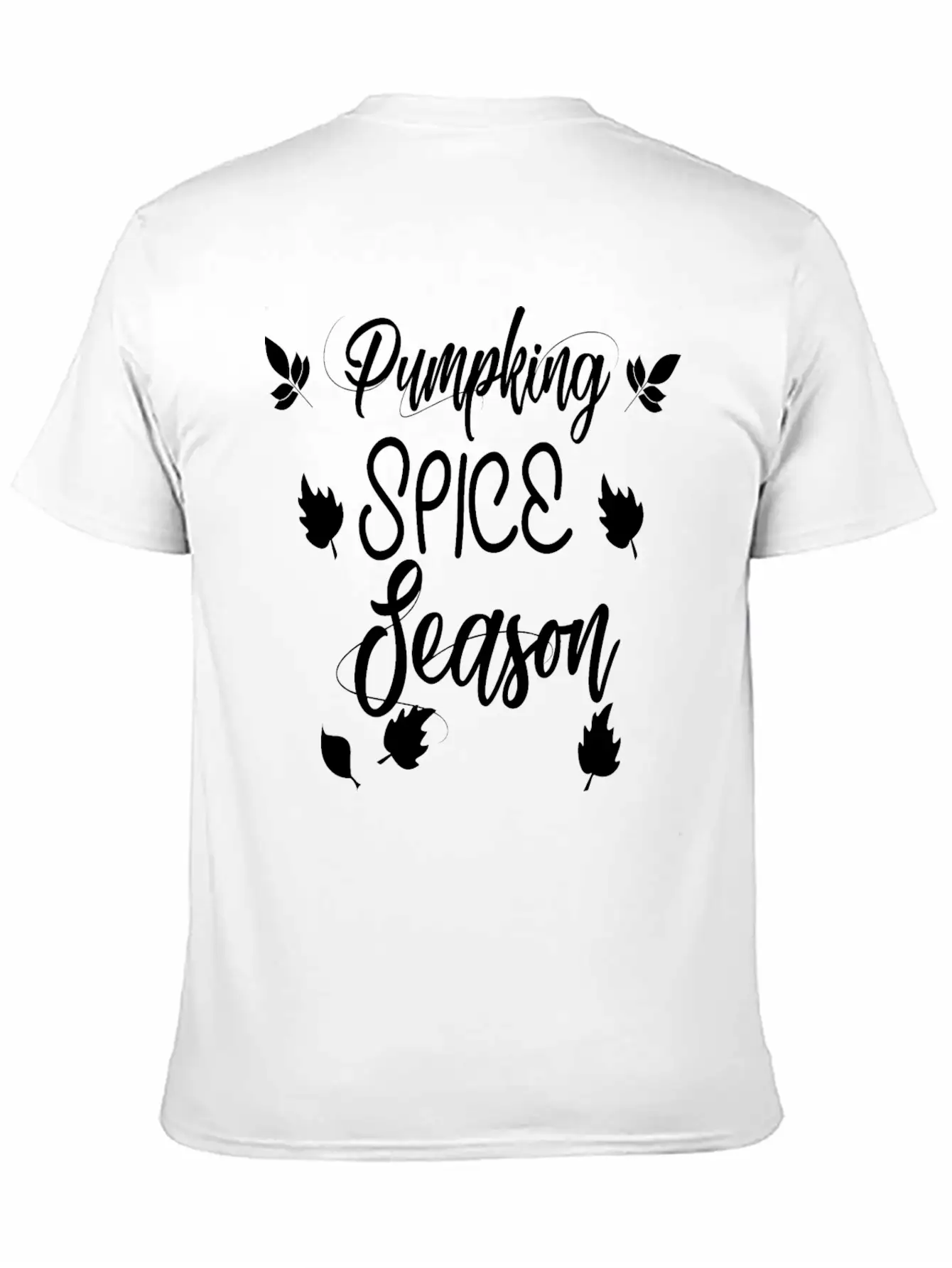 Pumpkin Spice Season Unisex Short Sleeve Soft Cotton T-Shirt – Casual Everyday Wear