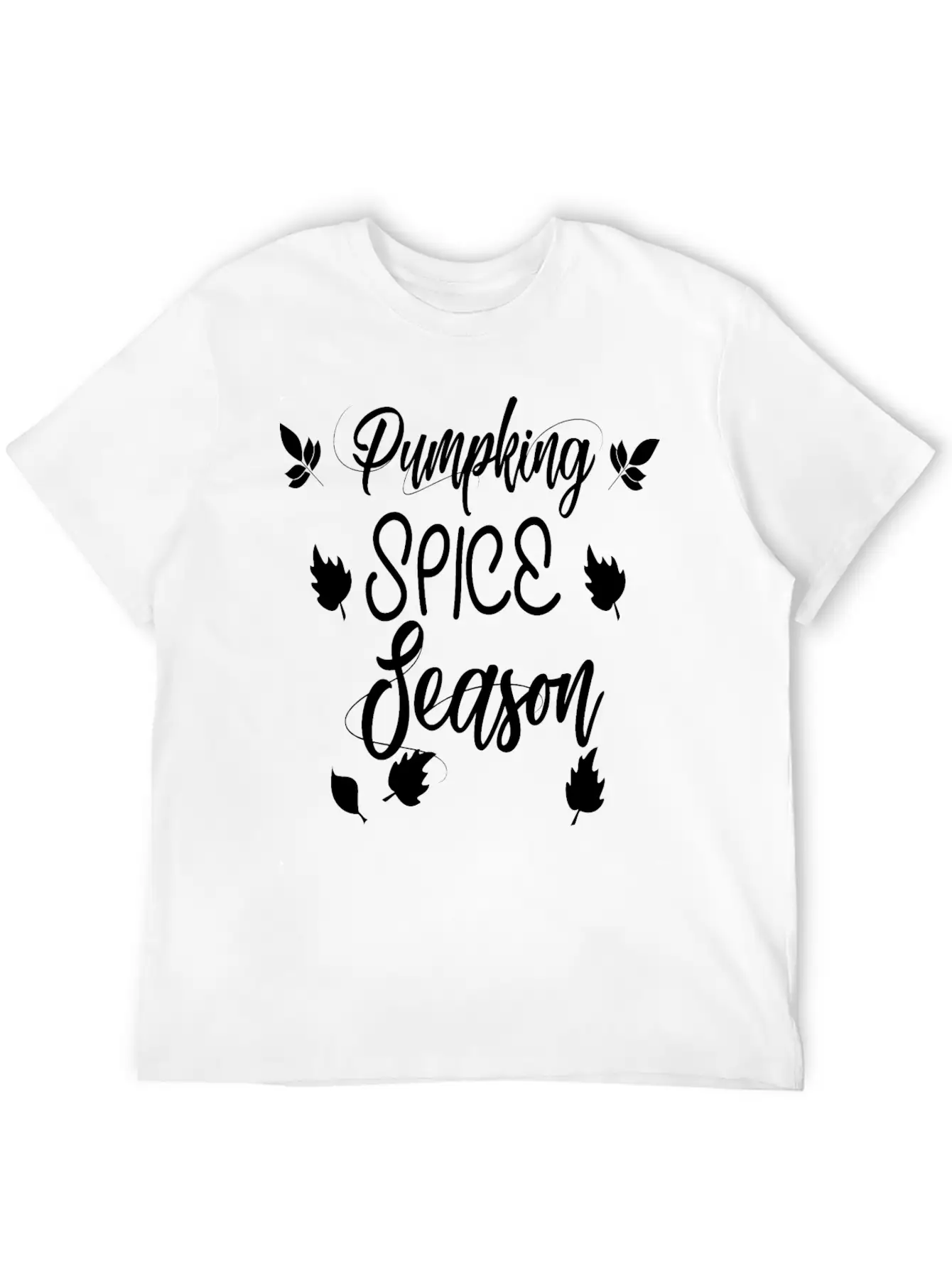 Pumpkin Spice Season Unisex Short Sleeve Soft Cotton T-Shirt – Casual Everyday Wear