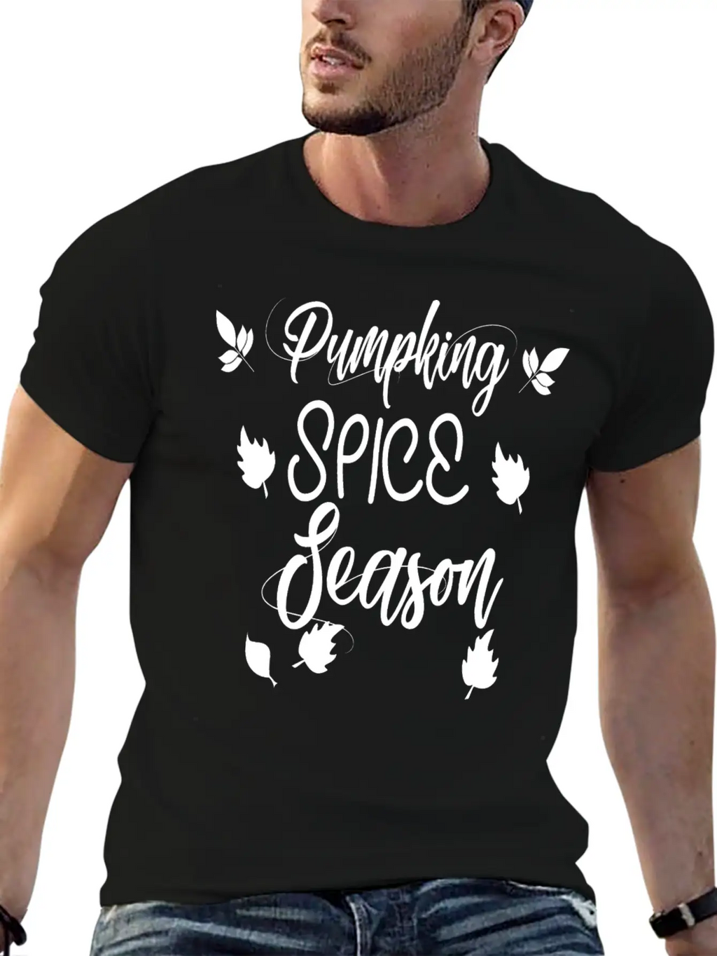 Pumpkin Spice Season Unisex Short Sleeve Soft Cotton T-Shirt – Casual Everyday Wear