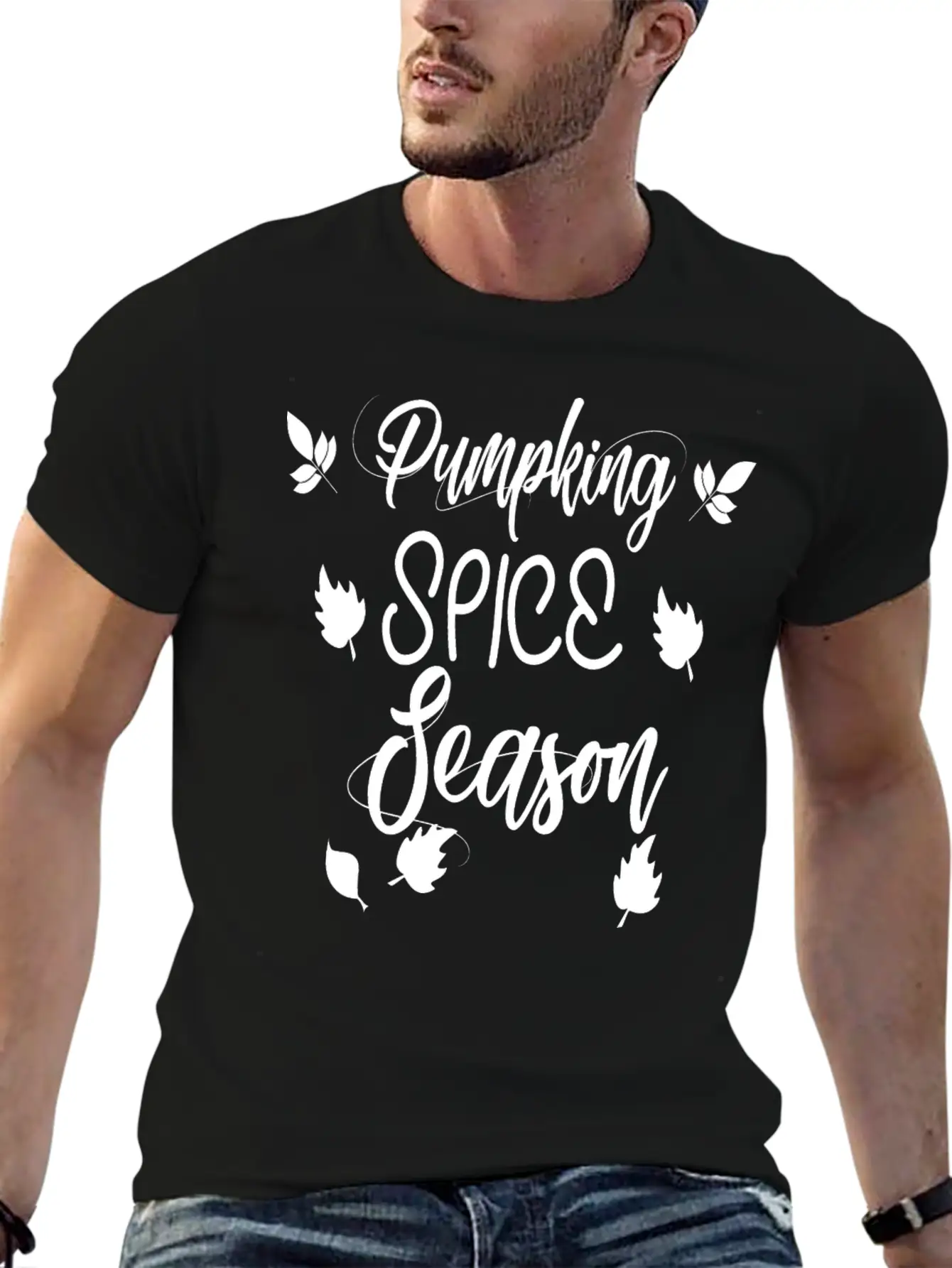 Pumpkin Spice Season Unisex Short Sleeve Soft Cotton T-Shirt – Casual Everyday Wear