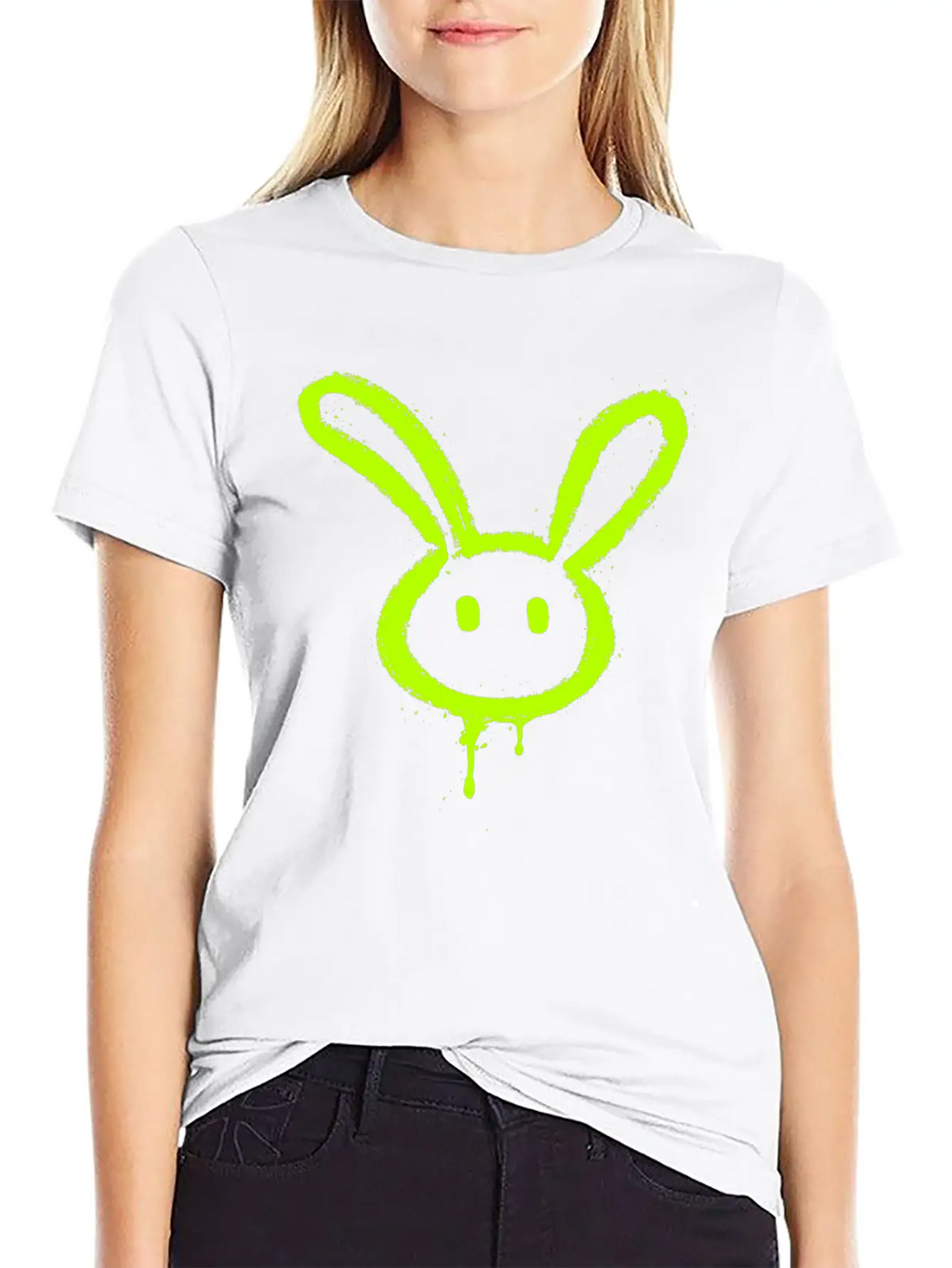 Punk Bunny Breathable Soft Cotton T-Shirt – Timeless Casual Look