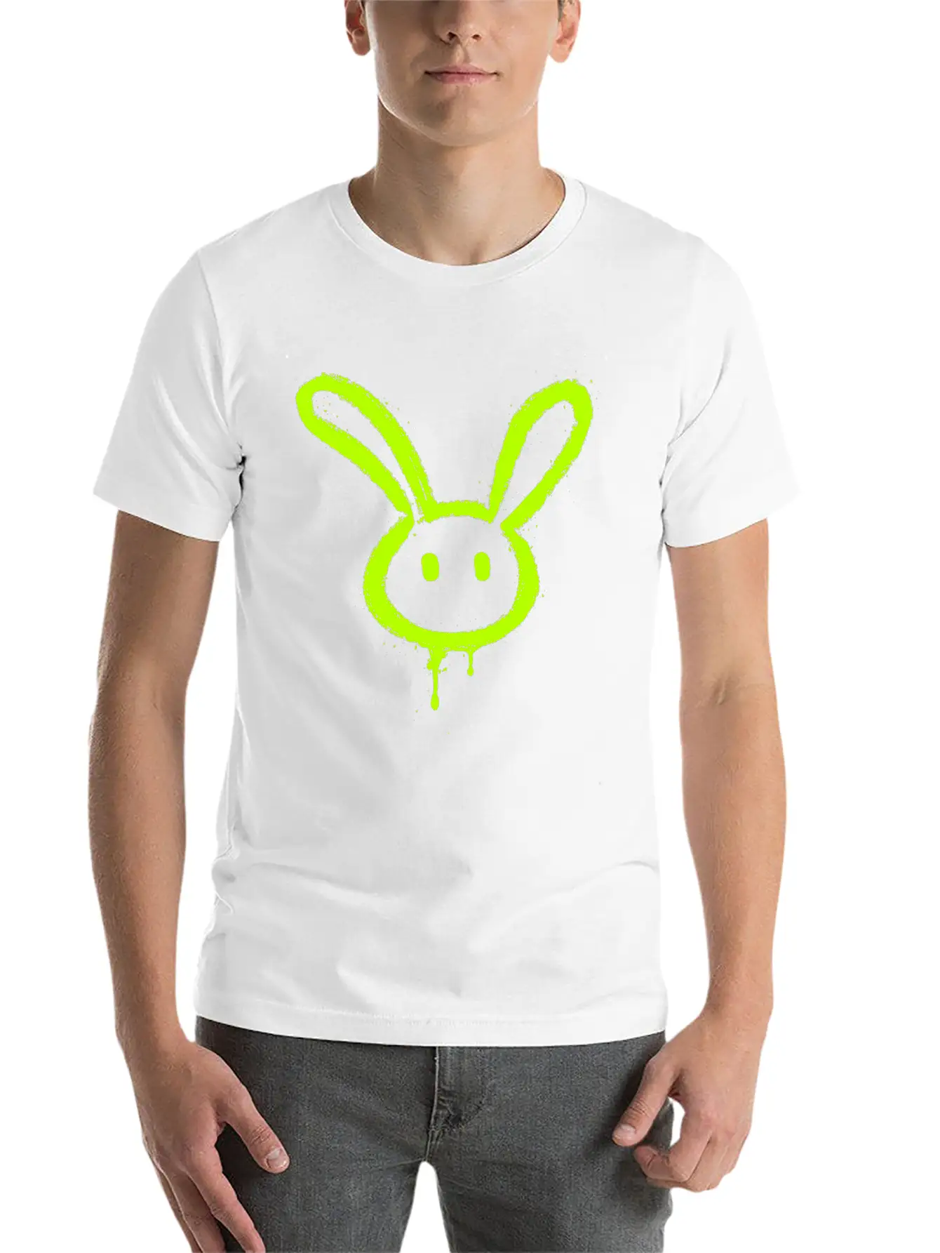 Punk Bunny Breathable Soft Cotton T-Shirt – Timeless Casual Look