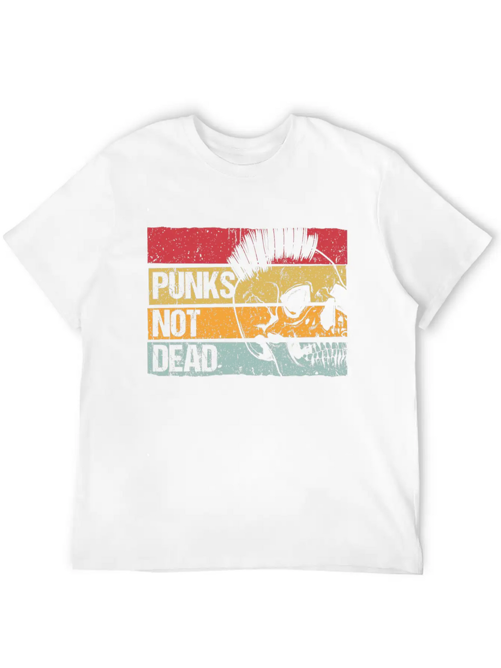 Punk Is Not Dead Punker Rock Gift Music Essential Cotton Tee For Daily Outfits – Unisex Style