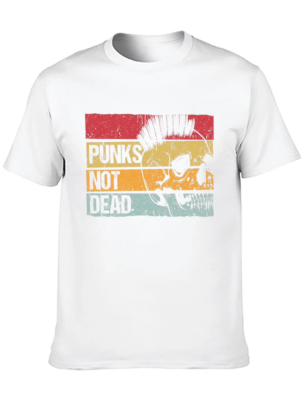 Punk Is Not Dead Punker Rock Gift Music Essential Cotton Tee For Daily Outfits – Unisex Style