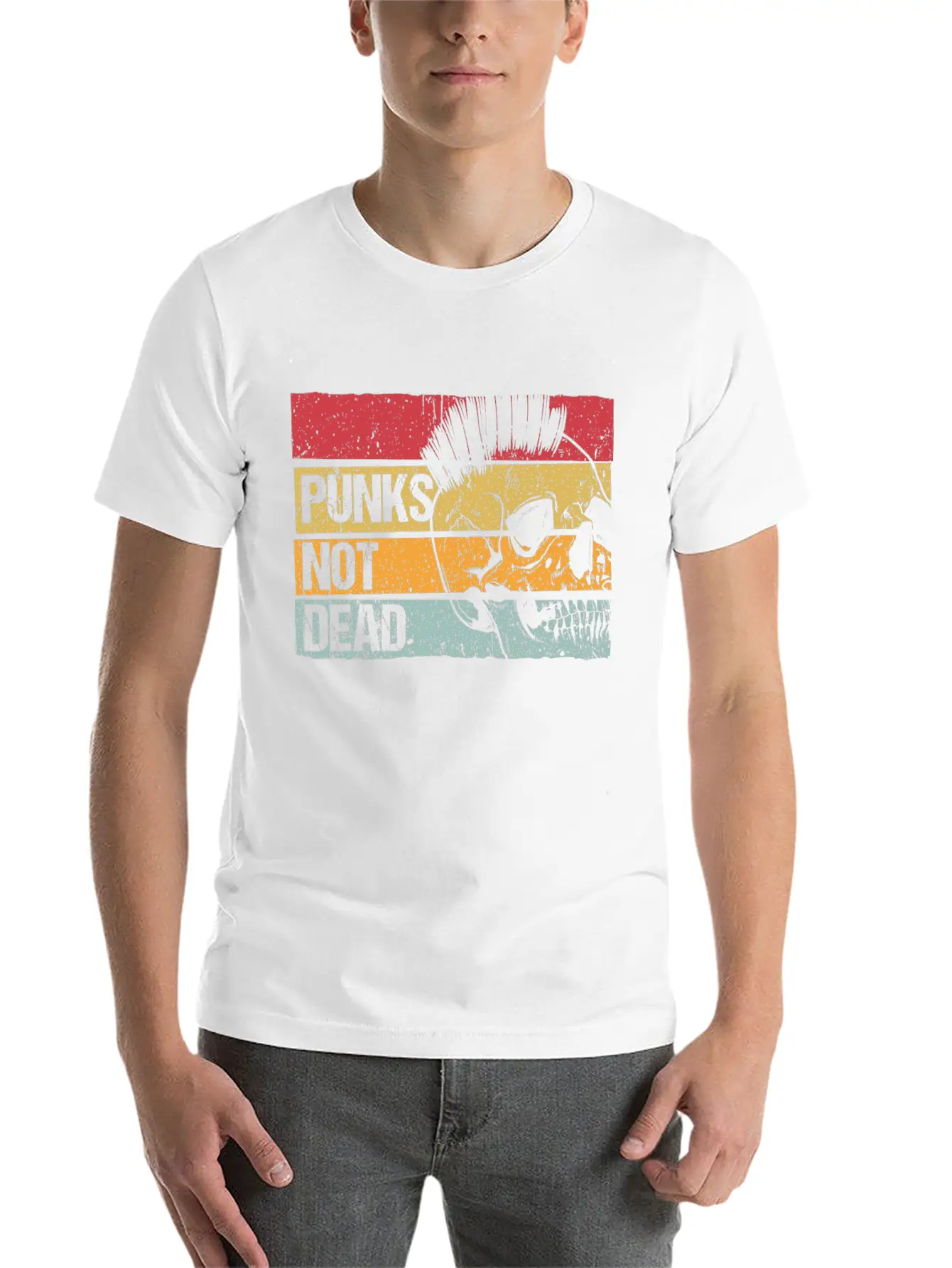 Punk Is Not Dead Punker Rock Gift Music Essential Cotton Tee For Daily Outfits – Unisex Style