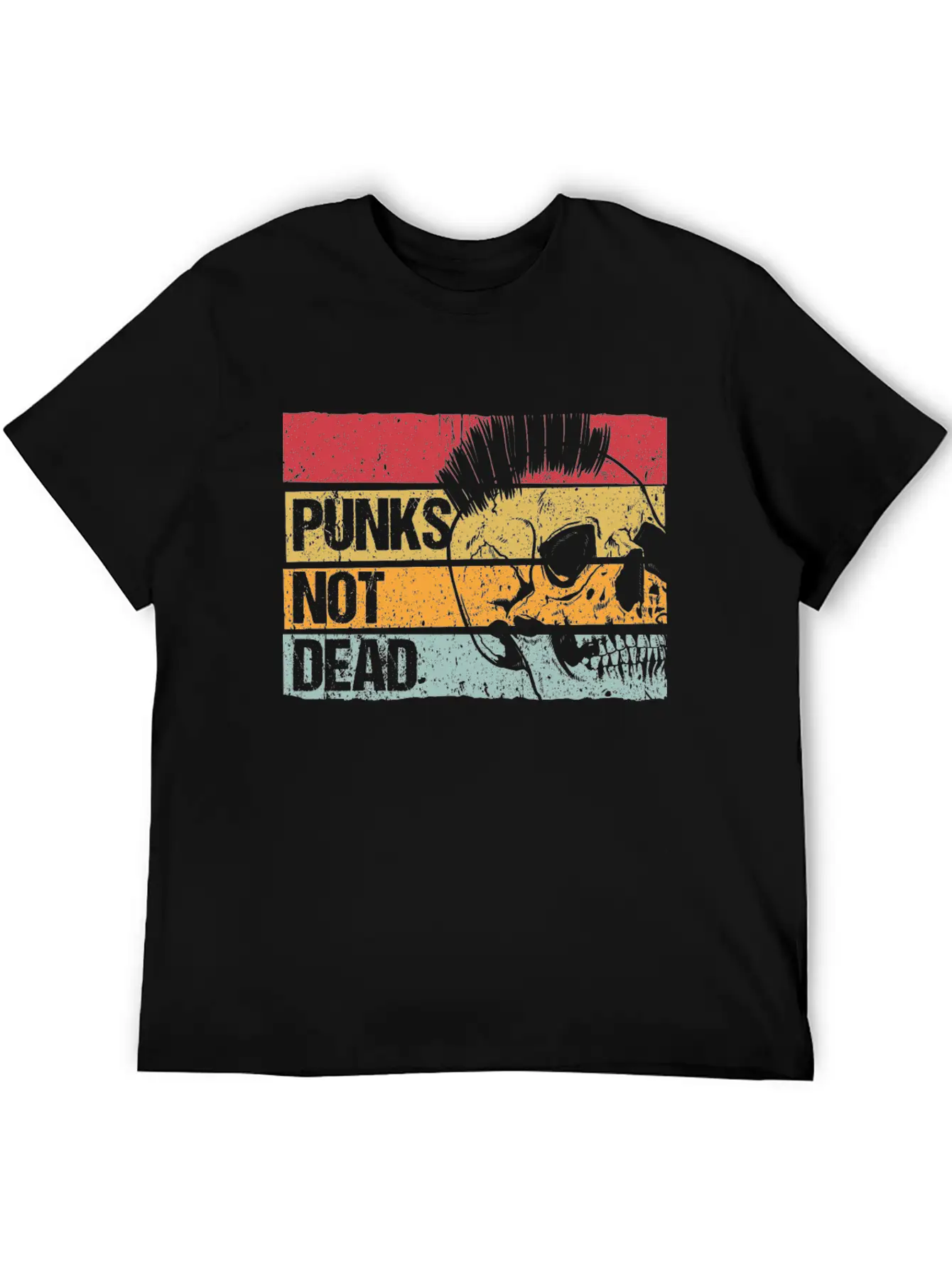 Punk Is Not Dead Punker Rock Gift Music Essential Cotton Tee For Daily Outfits – Unisex Style