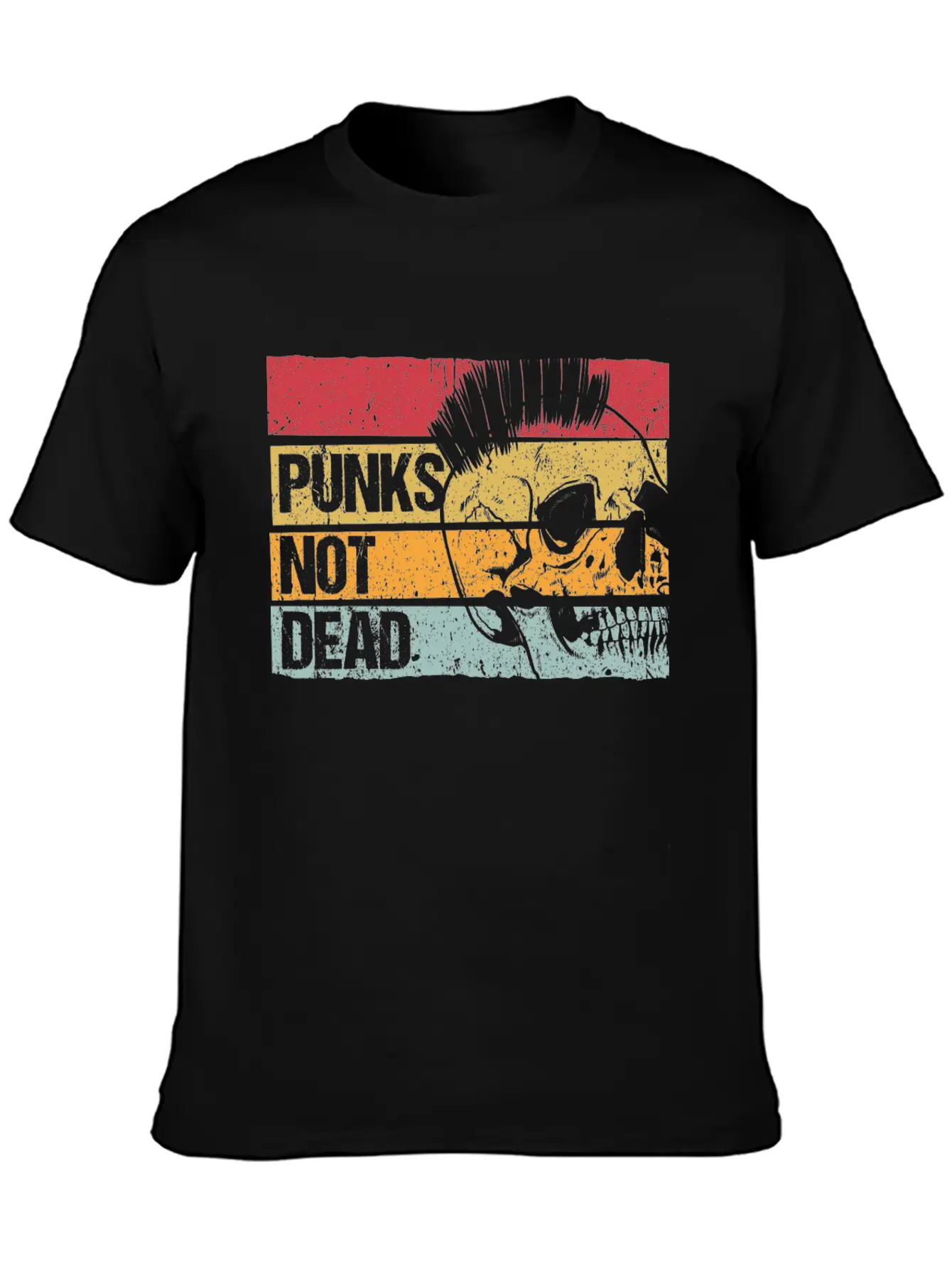 Punk Is Not Dead Punker Rock Gift Music Essential Cotton Tee For Daily Outfits – Unisex Style