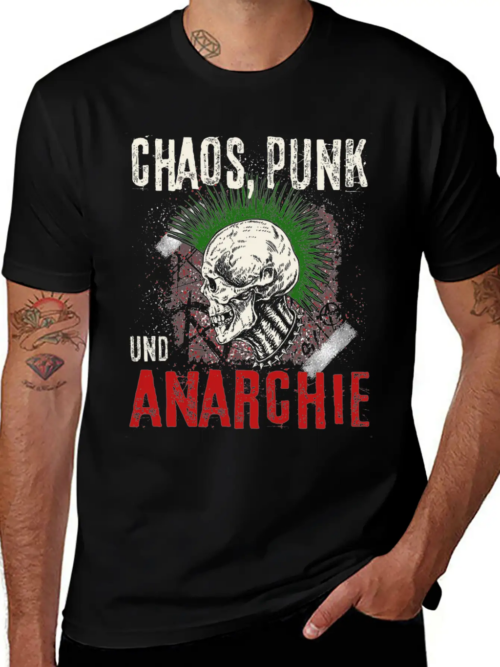 Punk Rock Pogo Anarchy Punks Punk Rockers Punk Unisex Short Sleeve Soft Cotton T-Shirt – Casual Everyday Wear