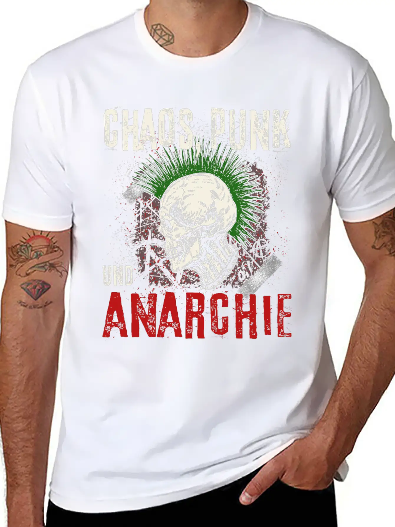 Punk Rock Pogo Anarchy Punks Punk Rockers Punk Unisex Short Sleeve Soft Cotton T-Shirt – Casual Everyday Wear