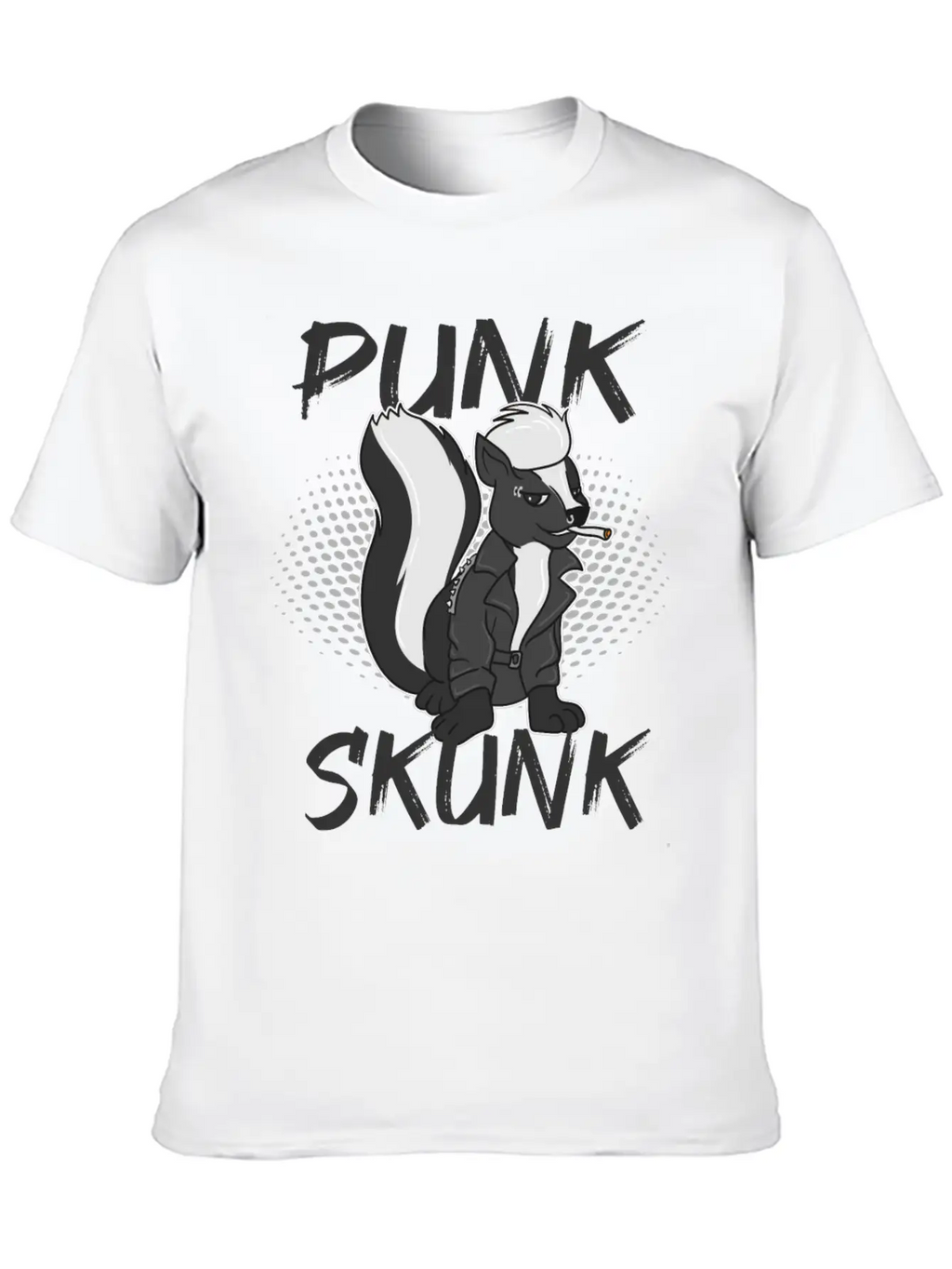 Punk Skunk Unisex Casual T-Shirt – Clean Design For Daily Comfort