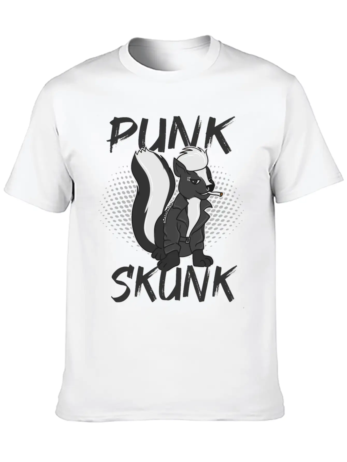 Punk Skunk Unisex Casual T-Shirt – Clean Design For Daily Comfort