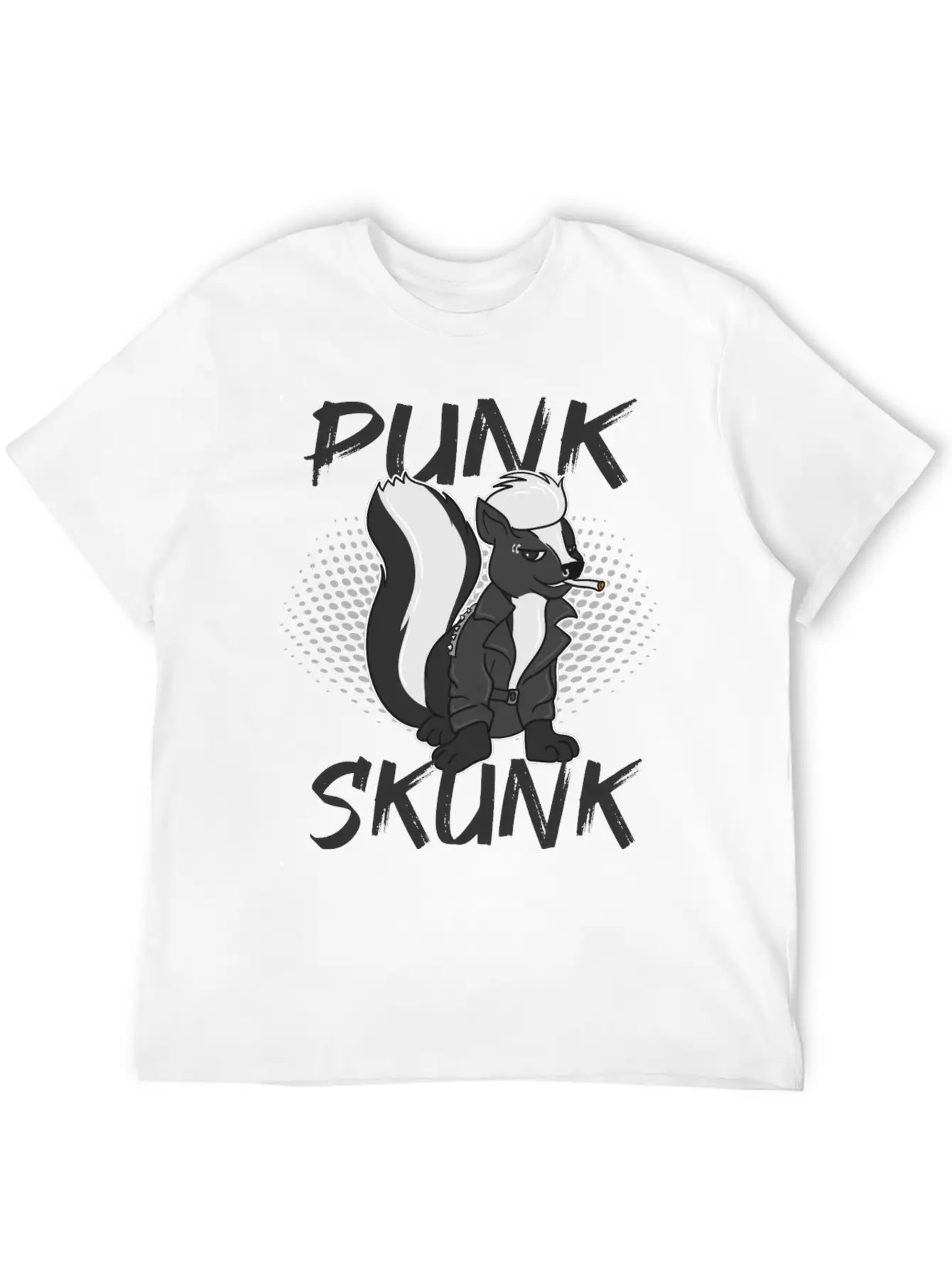 Punk Skunk Unisex Casual T-Shirt – Clean Design For Daily Comfort