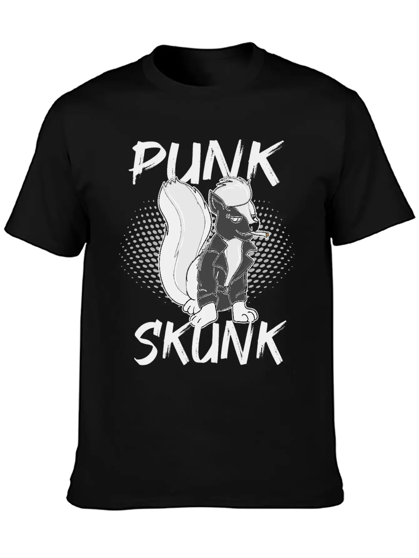 Punk Skunk Unisex Casual T-Shirt – Clean Design For Daily Comfort