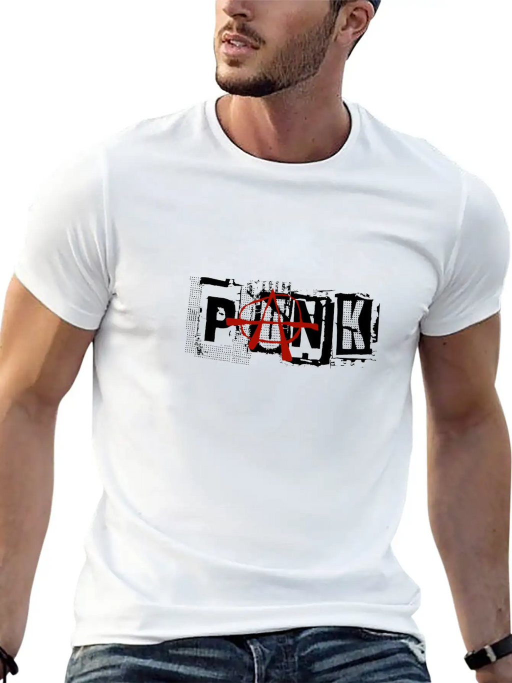 Punk Unisex Short Sleeve Soft Cotton T-Shirt – Casual Everyday Wear