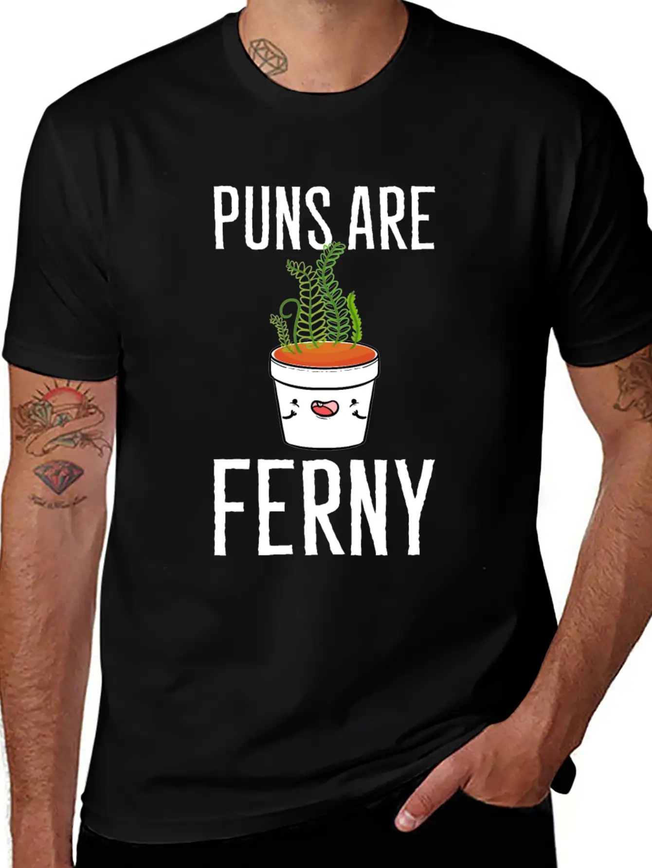 Puns Are Ferny Gardener Gift Unisex Casual T-Shirt – Clean Design For Daily Comfort